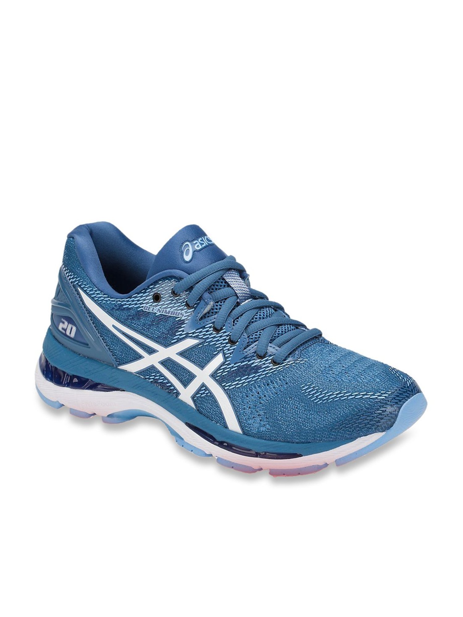 Buy Asics Women s GEL Nimbus 20 Blue Running Shoes for Women at