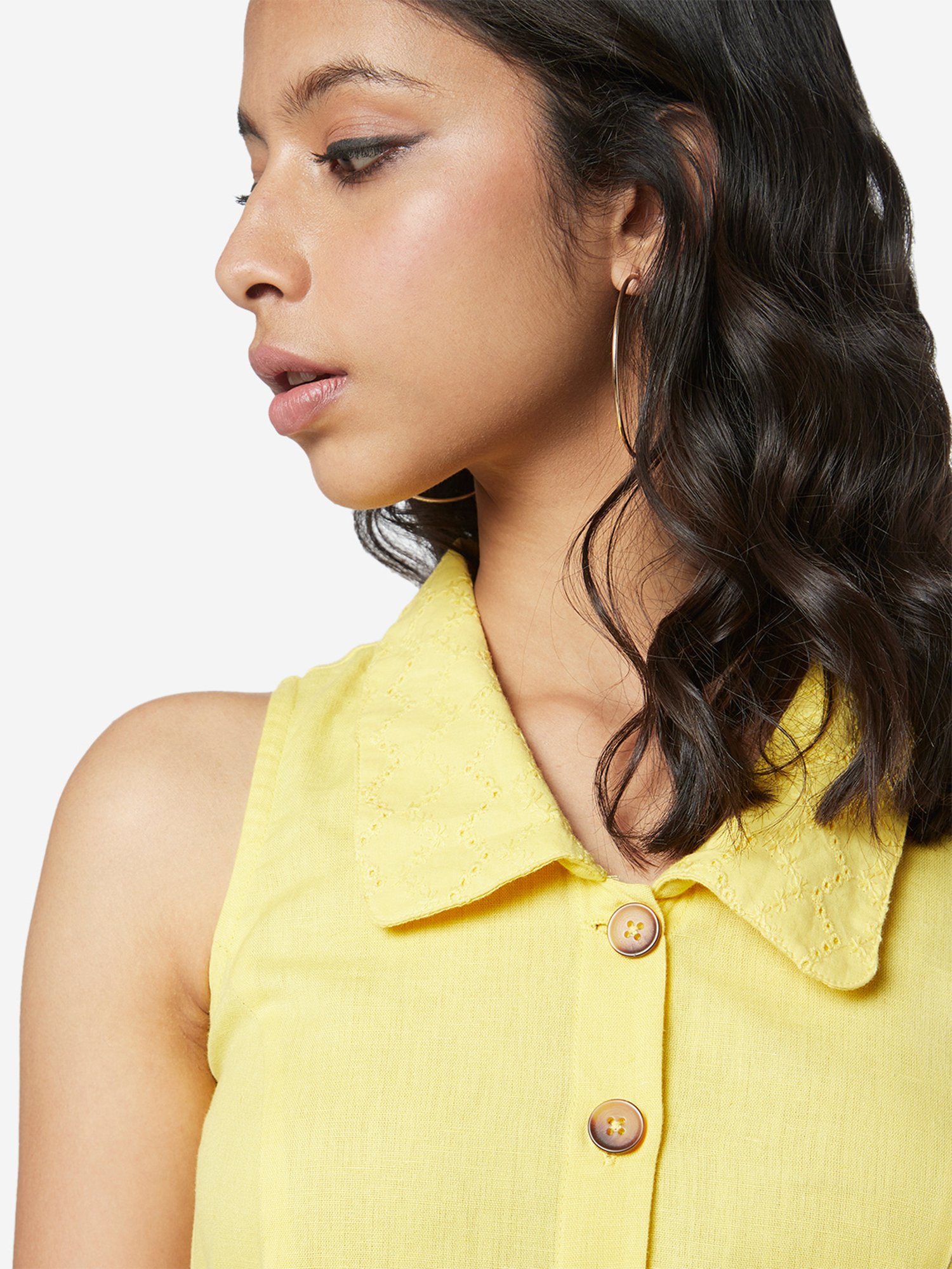 Buy Bombay Paisley by Westside Yellow Shirtdress Online at best