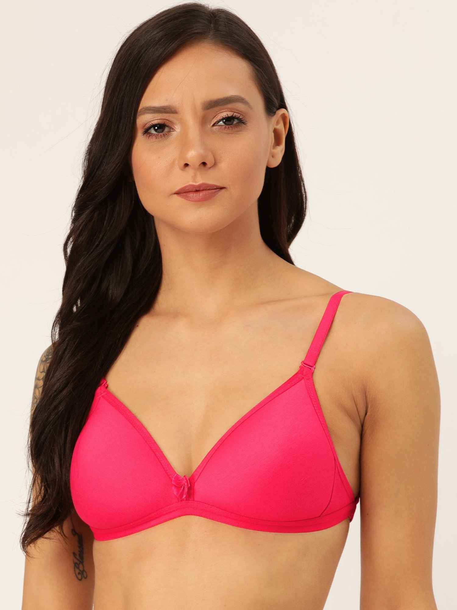 Buy Lady Lyka Multicolor Non Wired Padded T-Shirt Bra (Pack Of 2