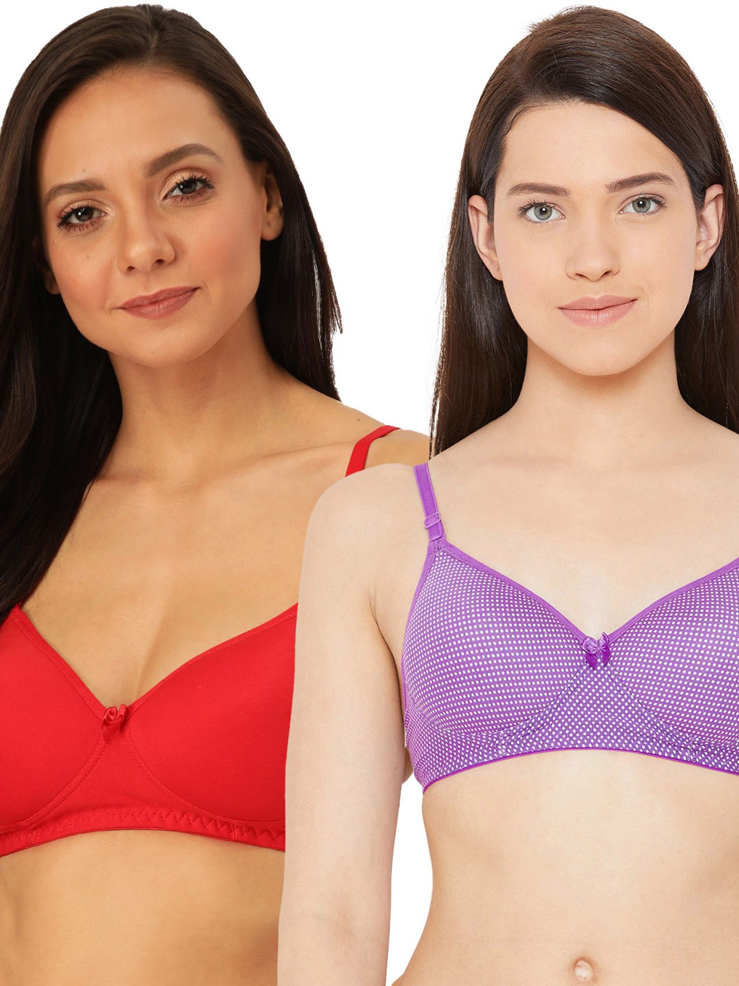 Buy Lady Lyka Multicolor Non Wired Padded T-Shirt Bra (Pack of 2) for Women  Online @ Tata CLiQ