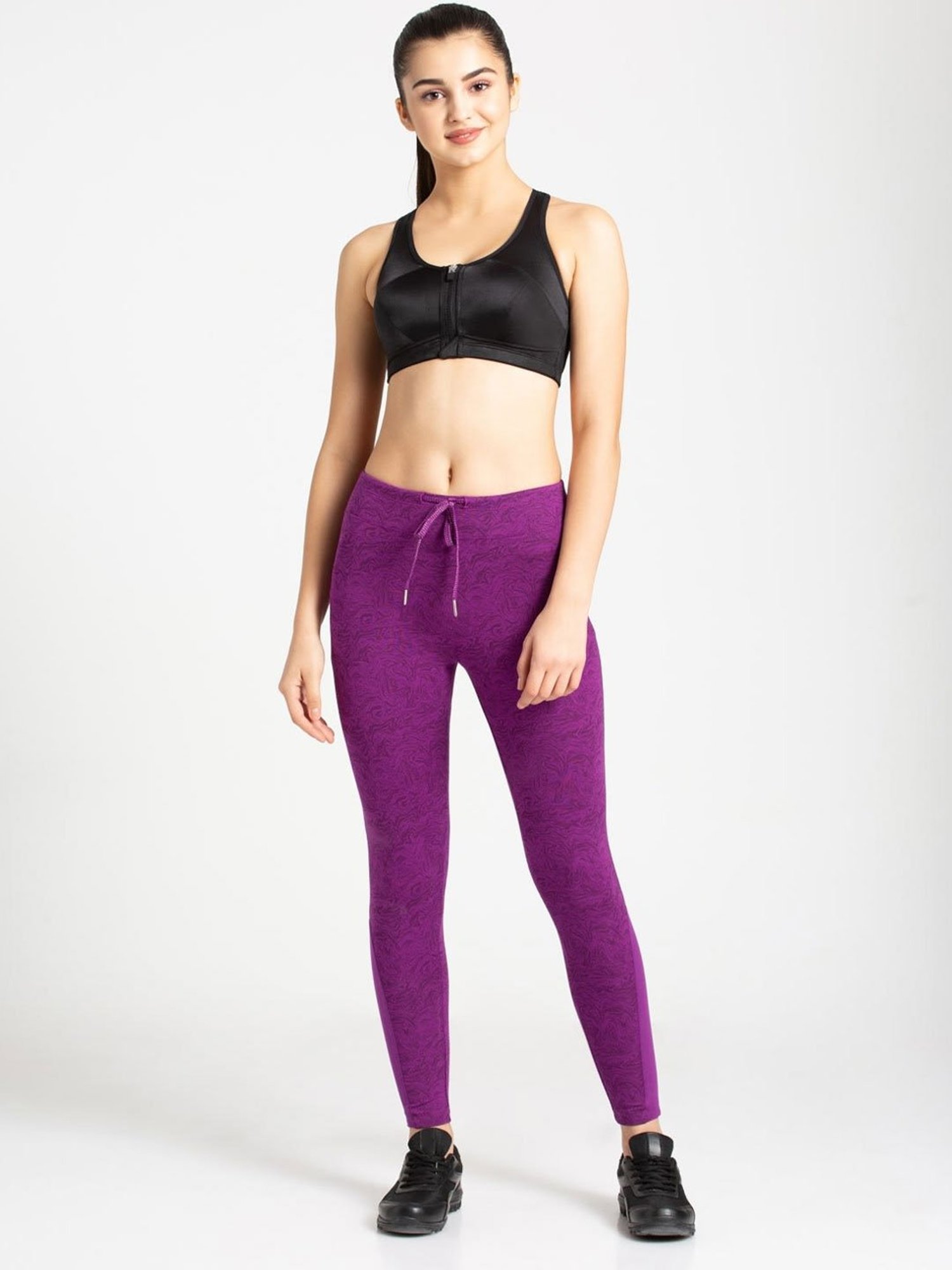 Jockey Purple Glory Printed Yoga Pant Price Starting From Rs 845. Find  Verified Sellers in Theni - JdMart