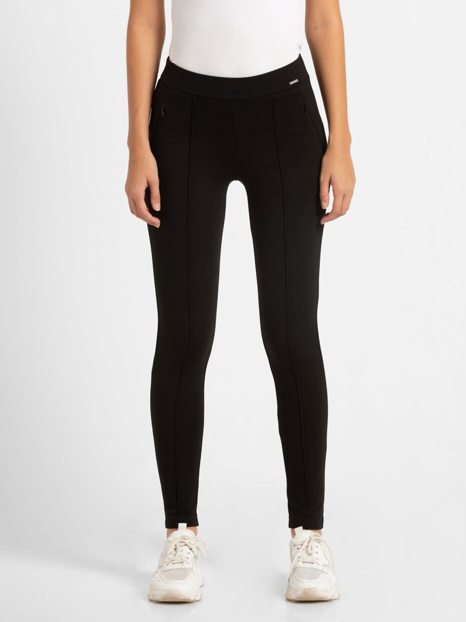 Buy Jockey Black Regular Fit Tights - IW05 for Women Online @ Tata