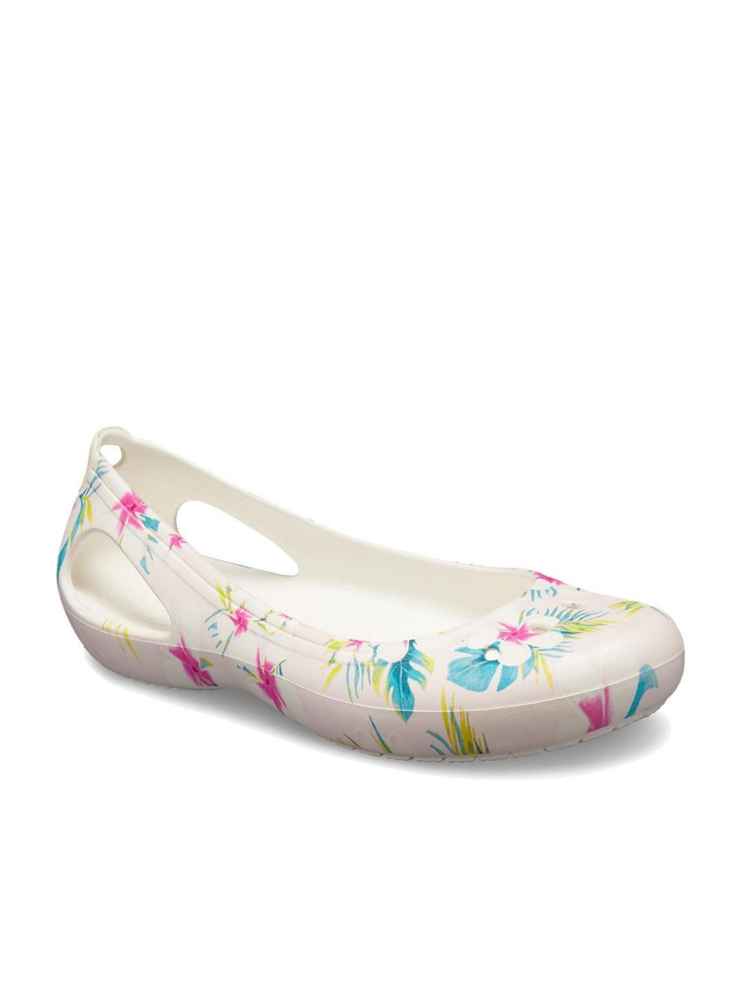 Buy Crocs Women s Kadee White Flat Ballets for Women at Best Price