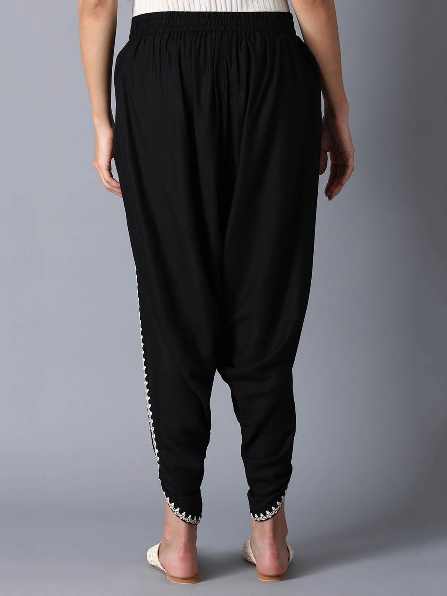 Juniper dhoti_pants_women_indianwear : Buy Juniper Black Cotton Flex Solid Dhoti  Pant Online|Nykaa Fashion