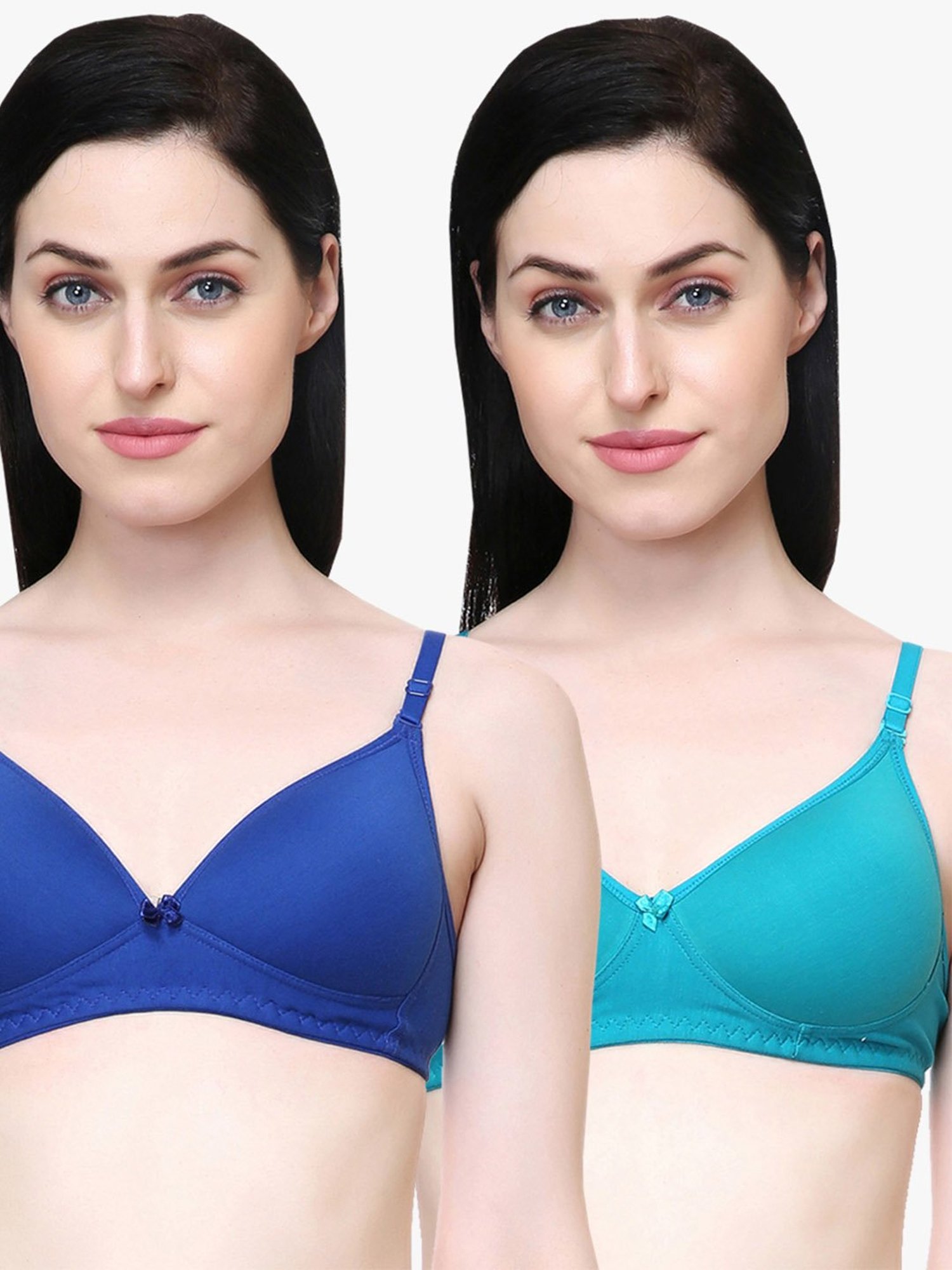 Buy Lady Lyka Multicolor Non Wired Padded T-Shirt Bra (Pack of 2) for Women  Online @ Tata CLiQ