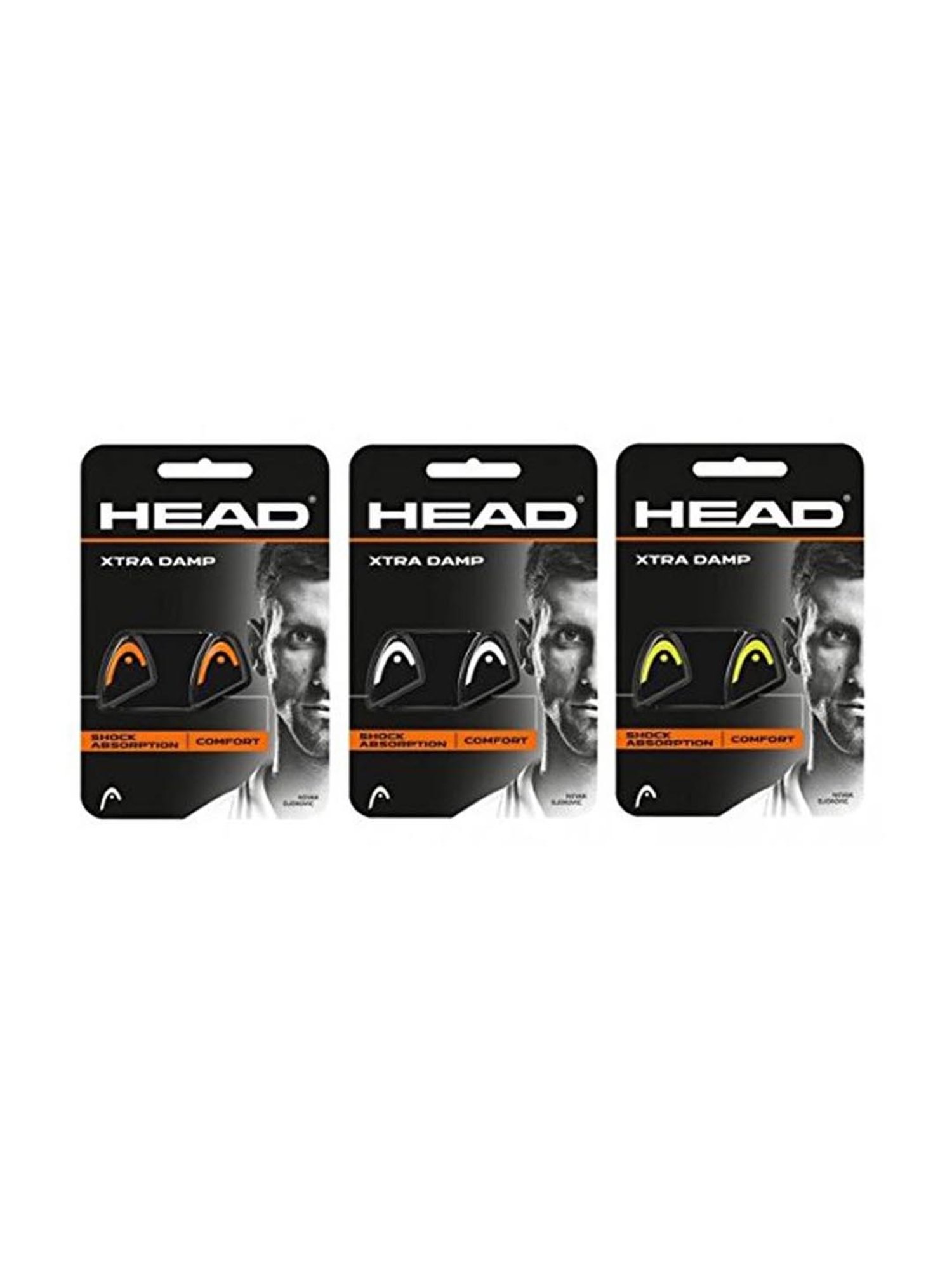 ANTIVIBRADORES HEAD XTRA DAMP BLACK/ORANGE