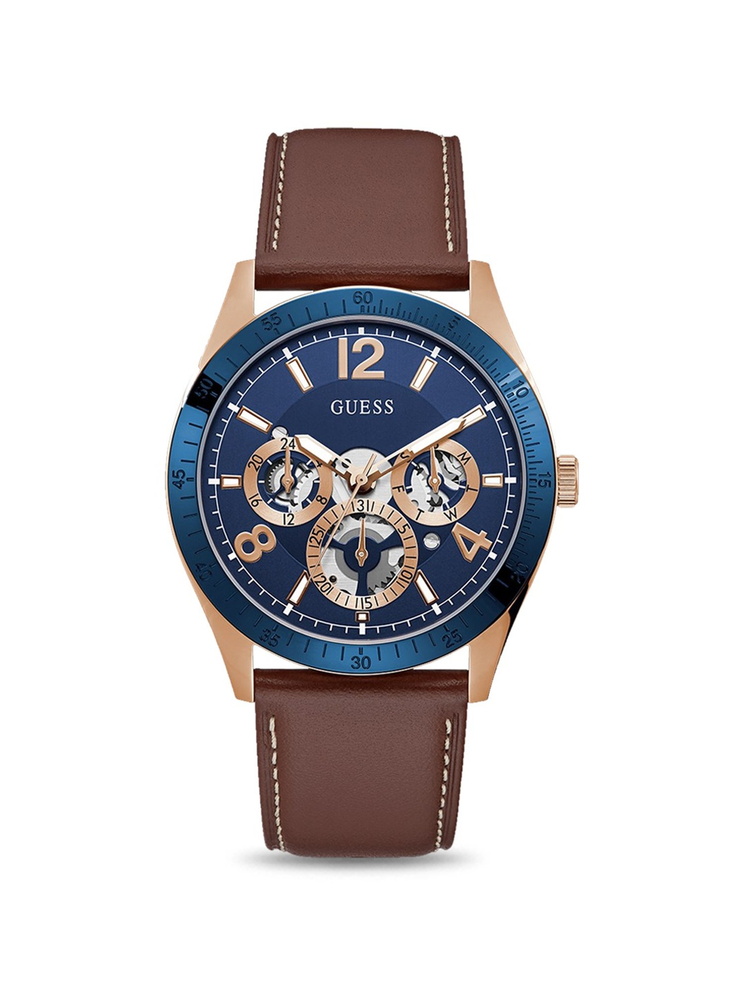 Watch GUESS Blue in Steel - 26342748