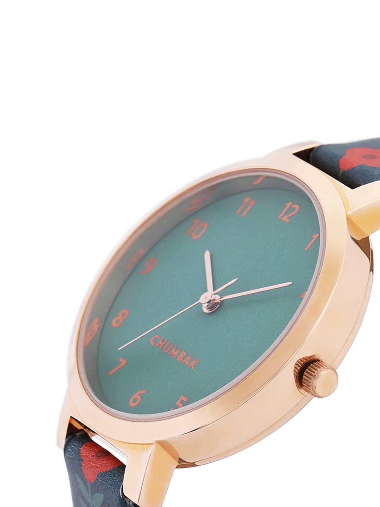 Buy TEAL BY CHUMBAK Women Round Analogue Watch 8907605128431 - Watches for  Women 23918616 | Myntra