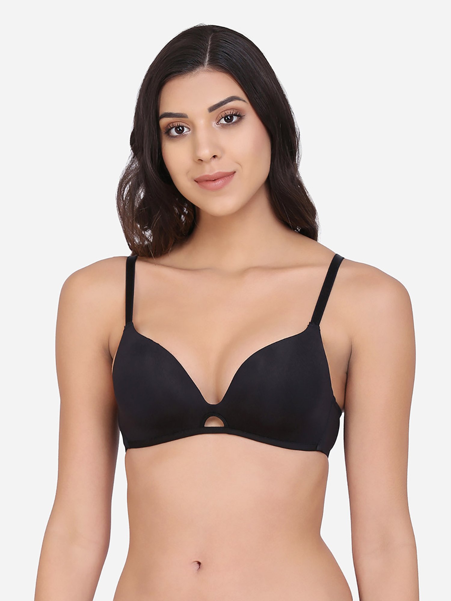 Buy Da Intimo Black Non Wired Padded Bralette for Women Online @ Tata CLiQ