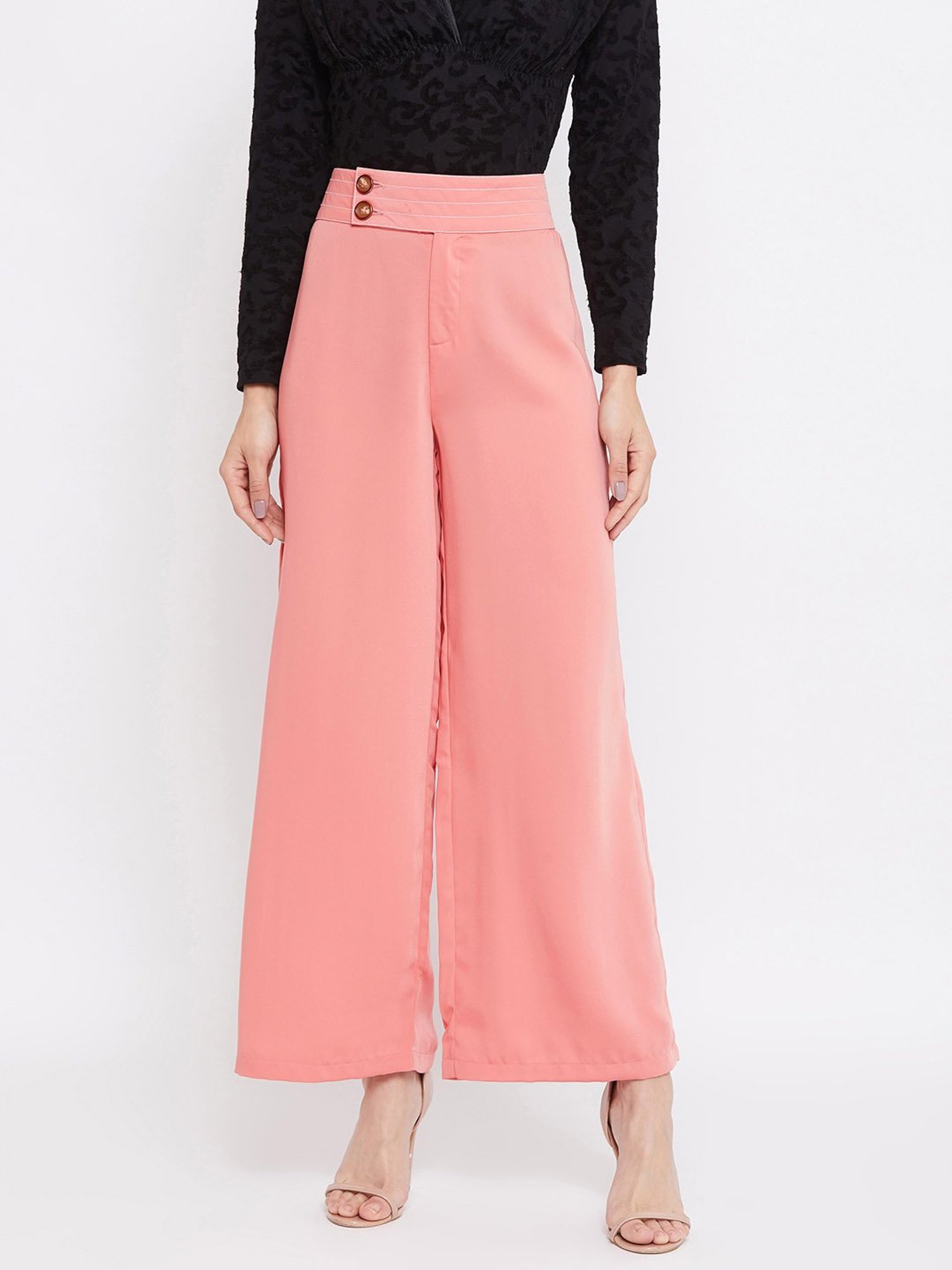 Pink Bottoms for Women  Buy Pink Indo Western Pants for Girls Online India   Indya