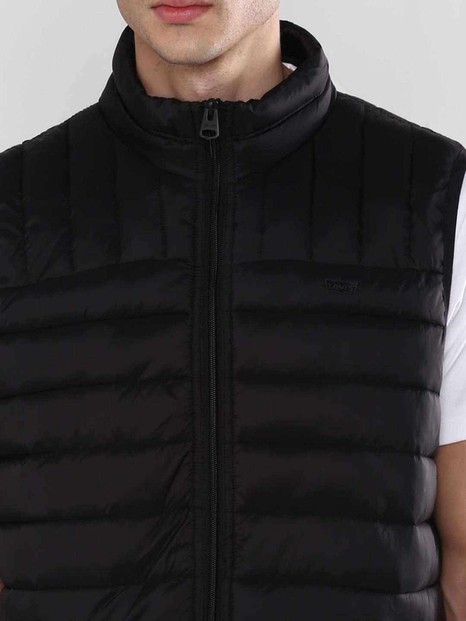Buy Levi's Black Sleeveless Regular Fit Jacket for Men Online @ Tata CLiQ