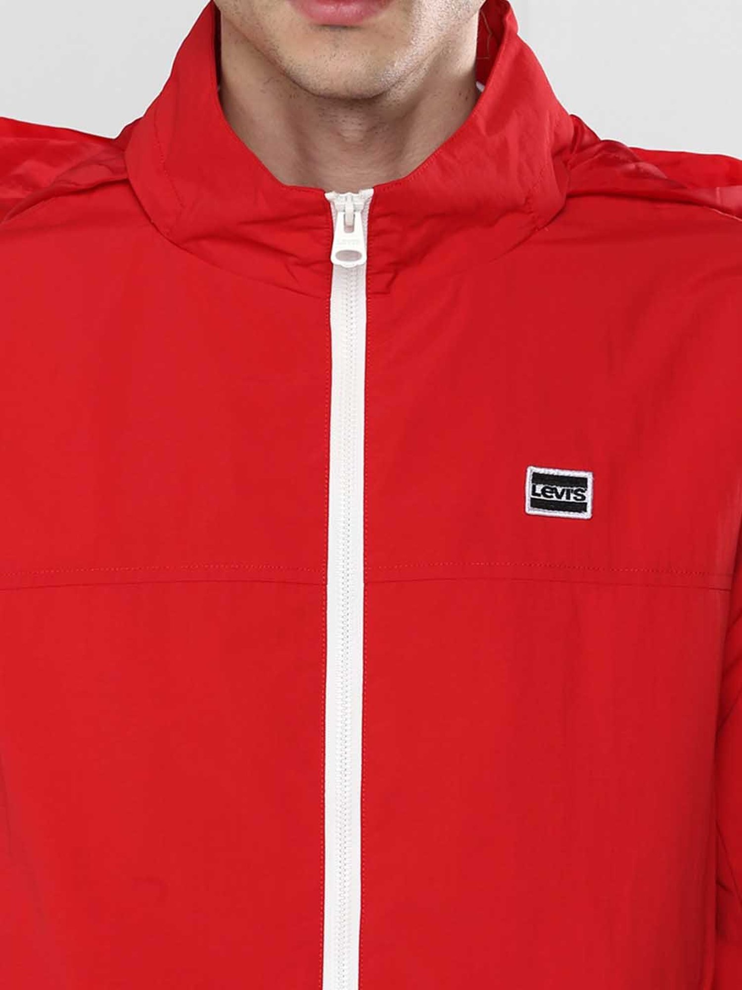 Buy Levi's Red Regular Fit Hooded Jacket for Men Online @ Tata CLiQ