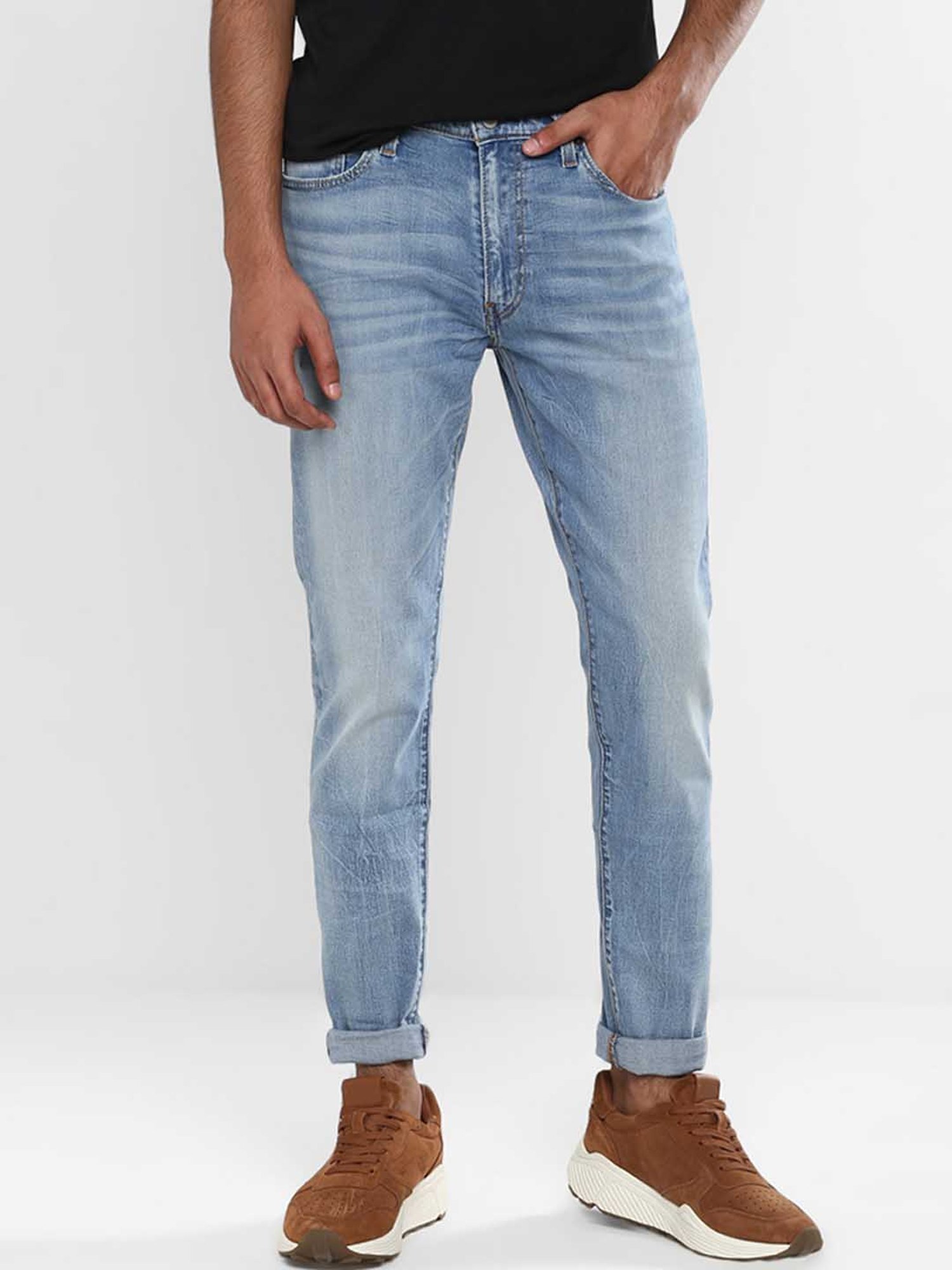 Buy Levi's waterless 512 Blue Heavily Washed Jeans for Men Online @ Tata  CLiQ