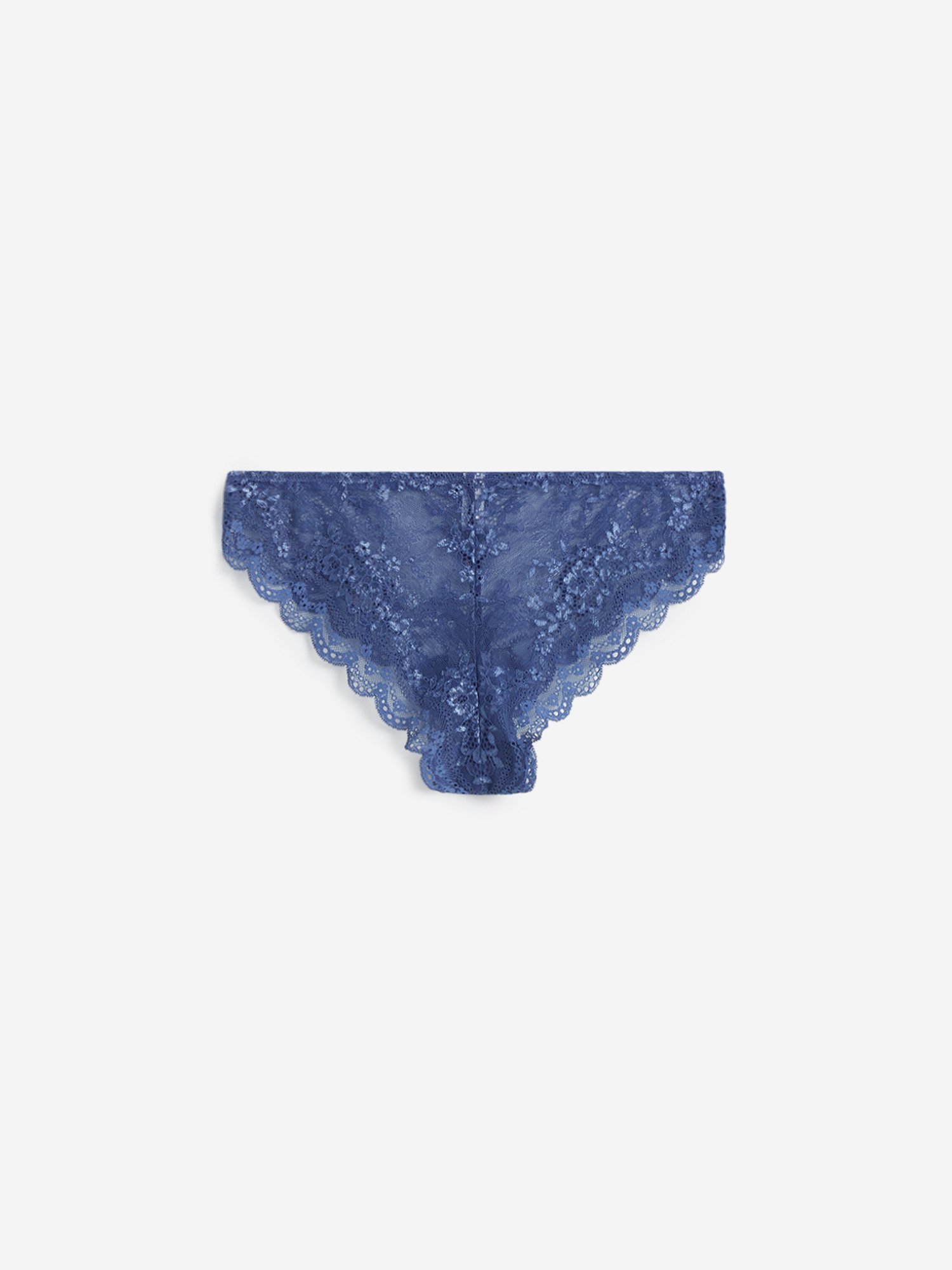 Buy Wunderlove Solid Blue High Leg Invisible Brief from Westside