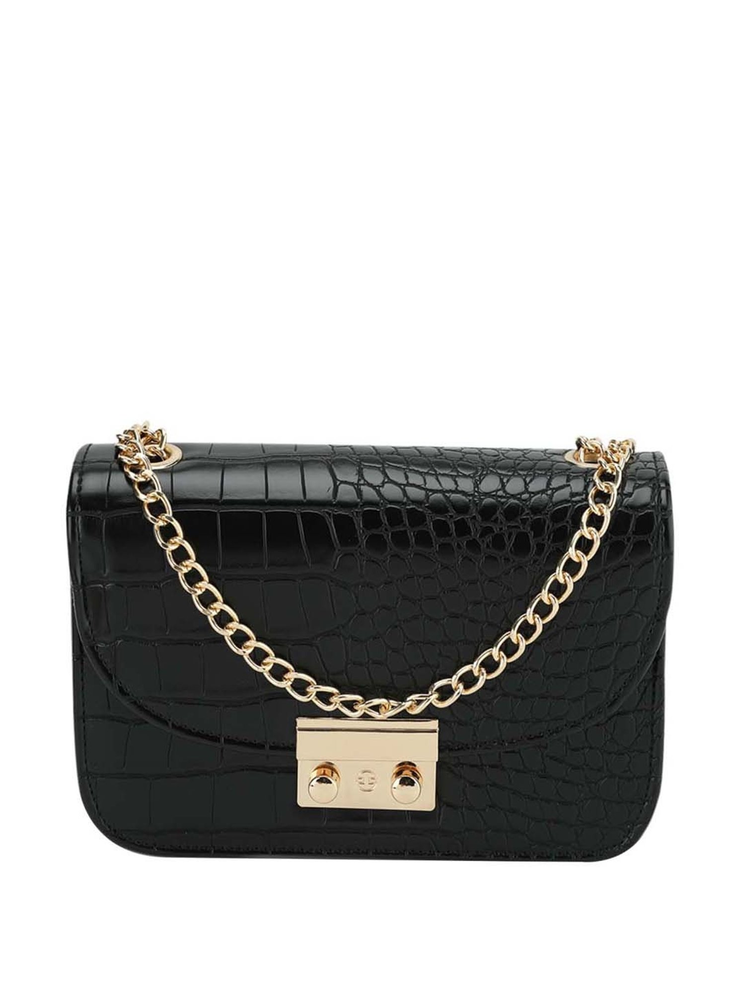 Kazo Handbags : Buy Kazo Black Textured Handbag Online