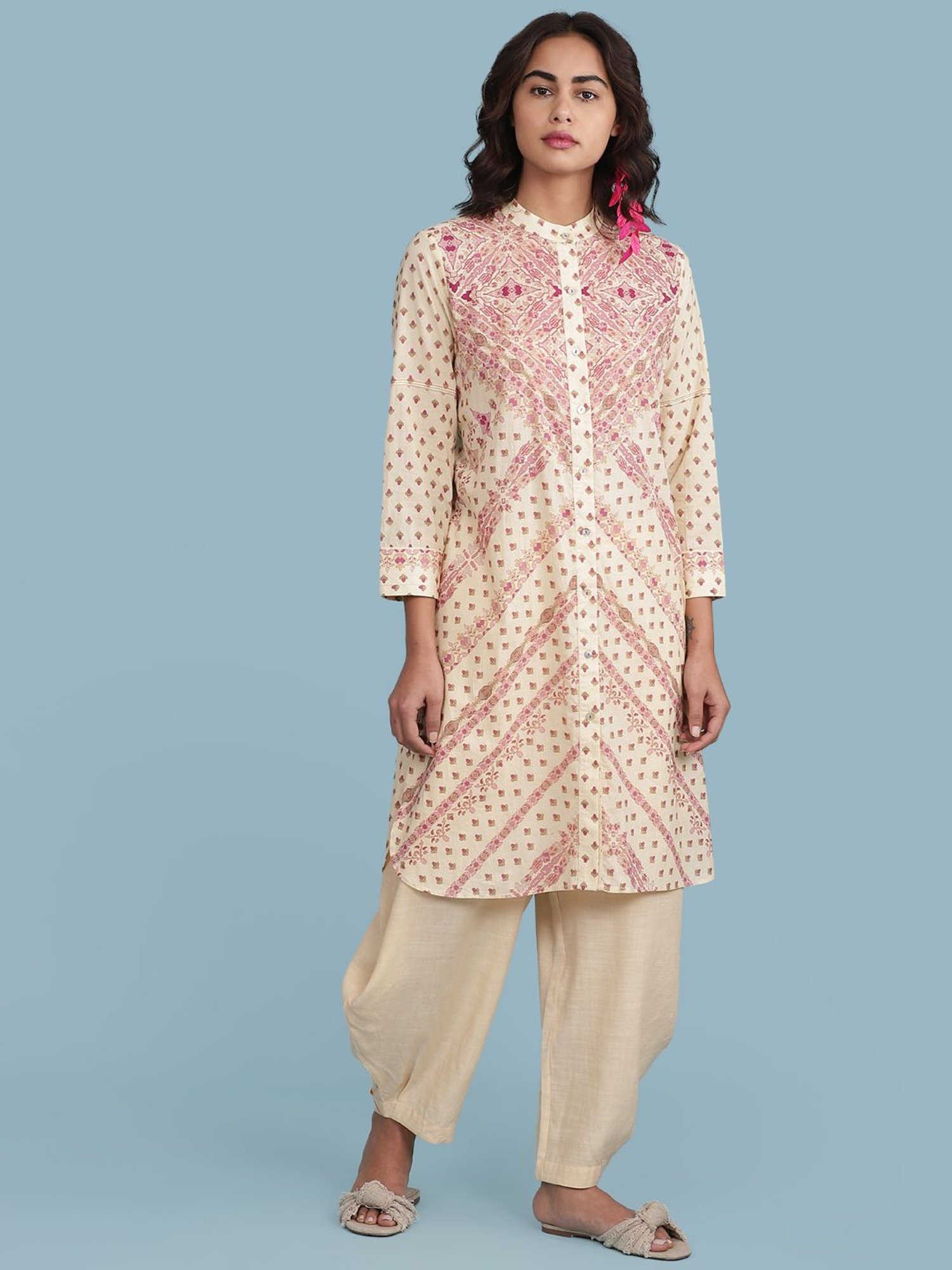 Buy aarke Ritu Kumar Beige Relaxed Fit Dhoti Pants for Women Online @ Tata  CLiQ