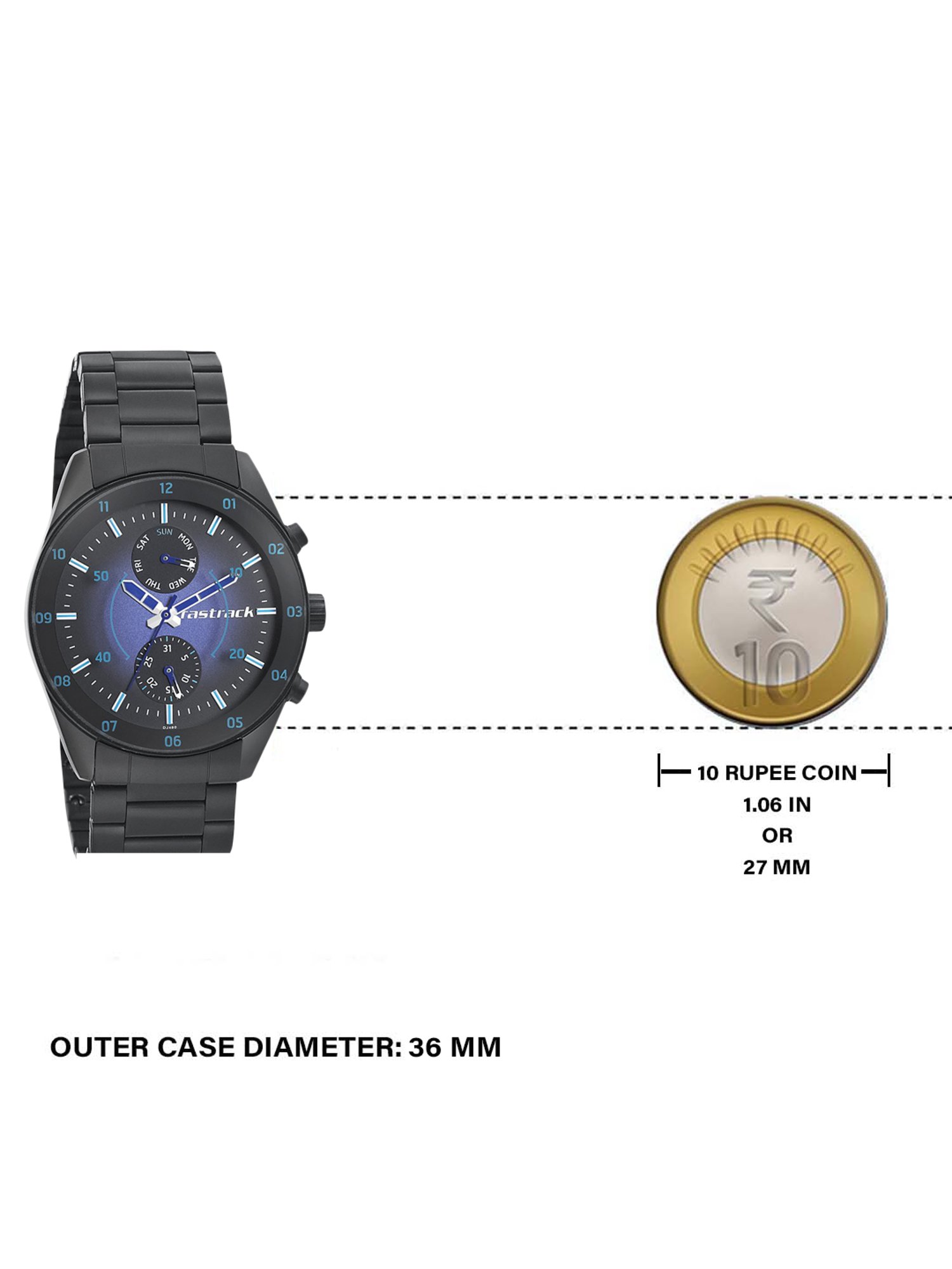 Fastrack NM3201NM01 Space Analog Watch for Men