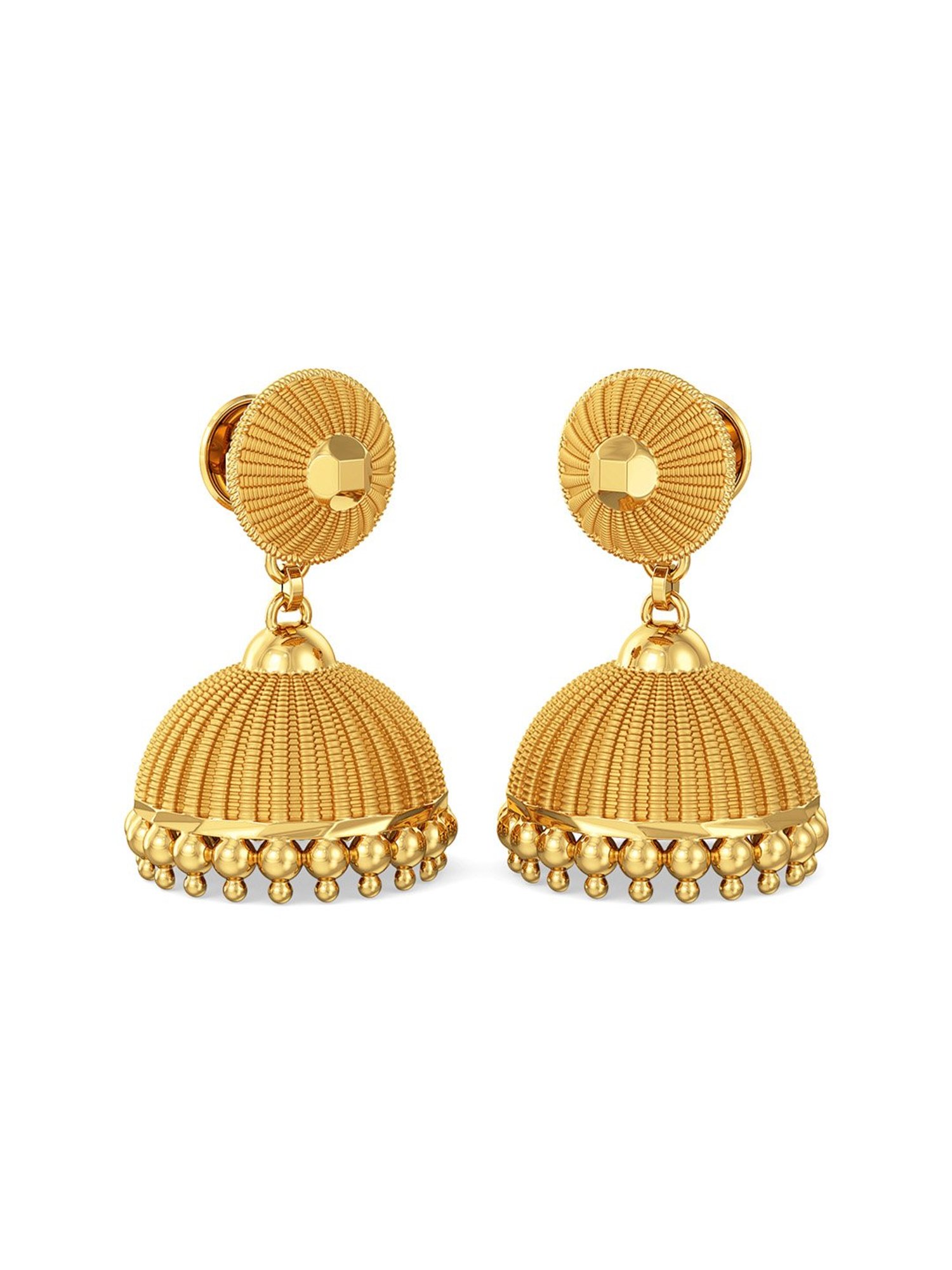 Gold Graciously Elegant Diamond Earrings – GIVA Jewellery