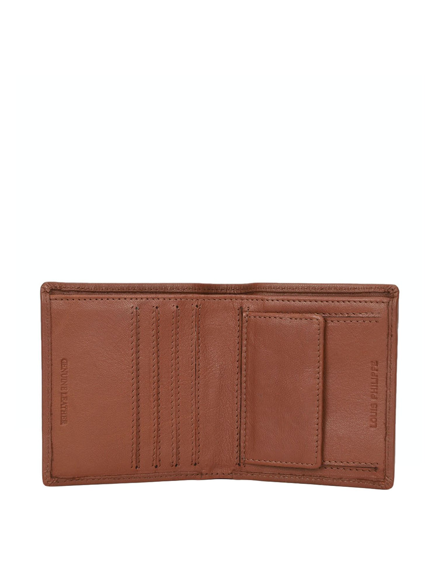 LOUIS PHILIPPE Men Casual Brown Genuine Leather Wallet Brown - Price in  India