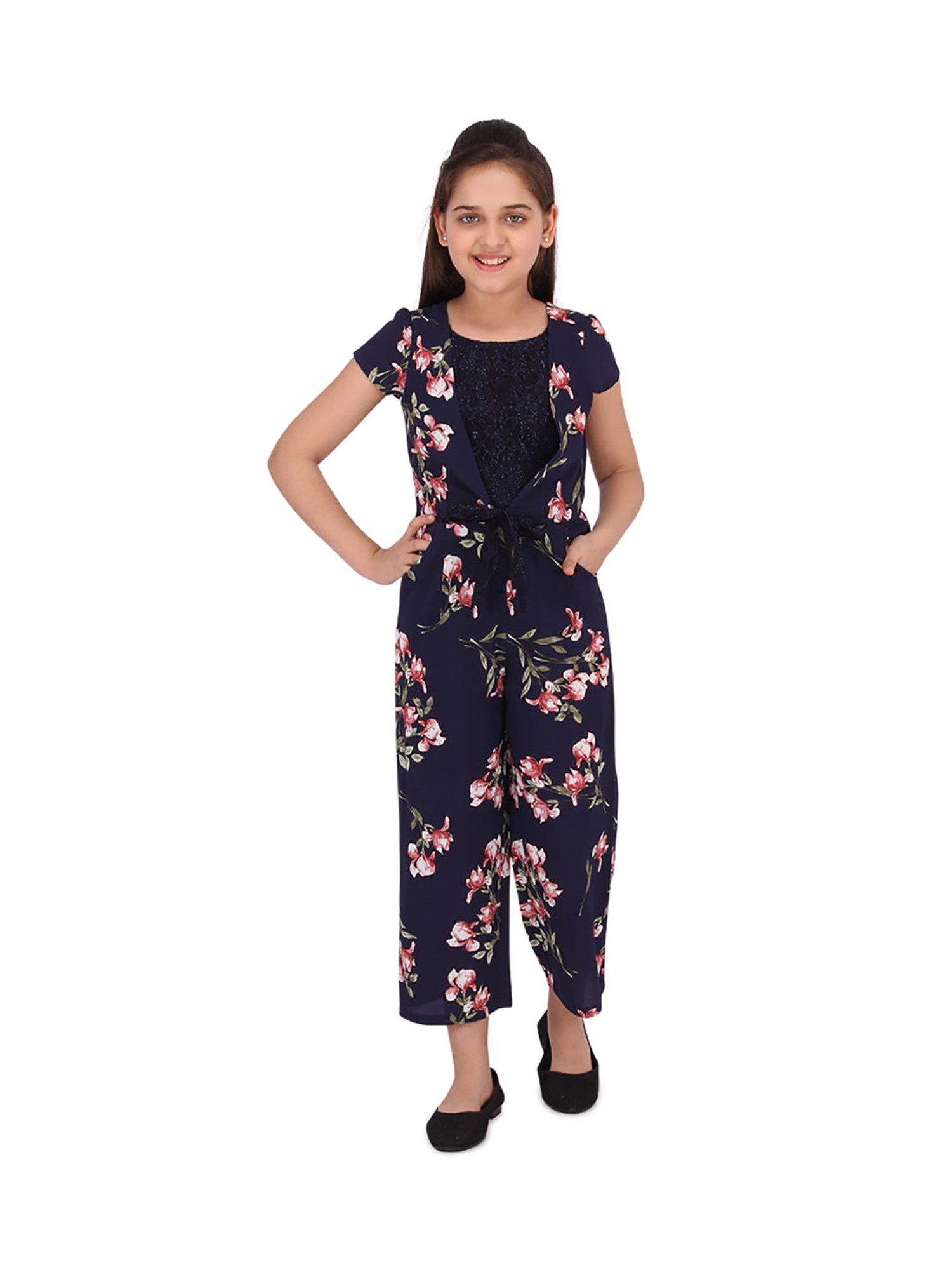 Primark Girls Multicoloured Floral Jumpsuit One-Piece Size 9-10 Years –  Preworn Ltd