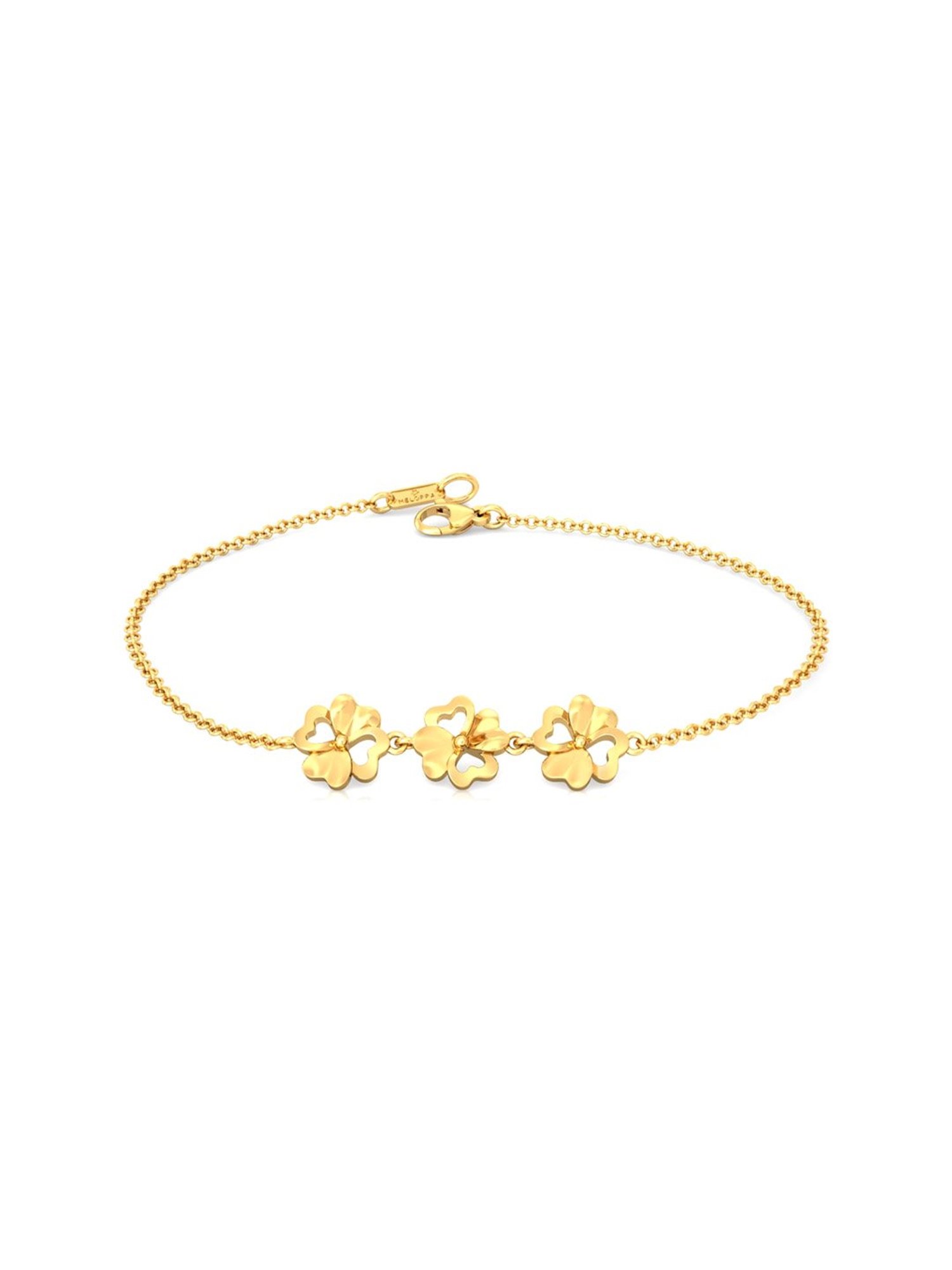 Designer Design with Diamond Fabulous Gold Plated Bracelet for Men  S   Soni Fashion