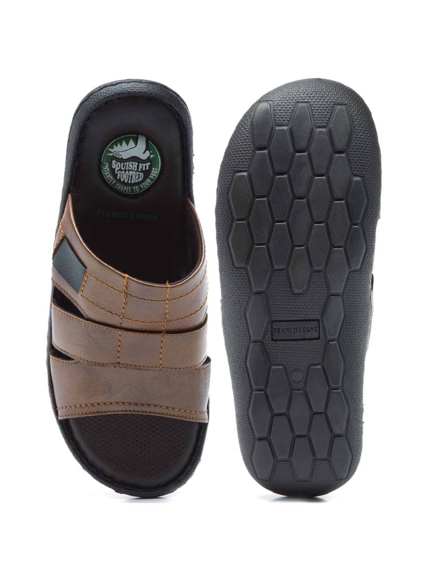 Buy Franco Leone Men Brown Leather Sandals - Sandals for Men 157359 | Myntra