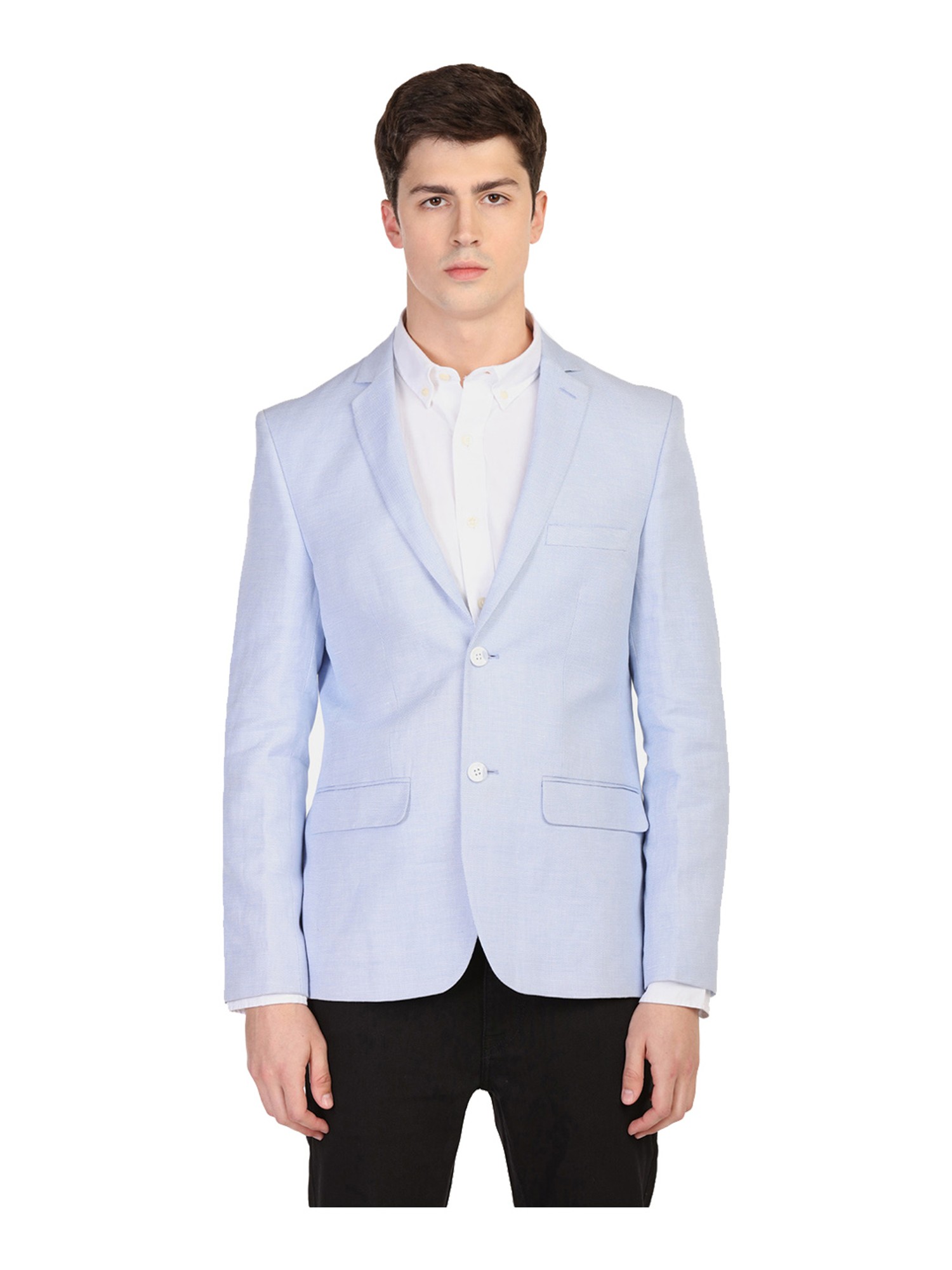 Buy WINTAGE Mens DoubleBreasted Linen Sky Blue Blazer 36 XS at Amazonin