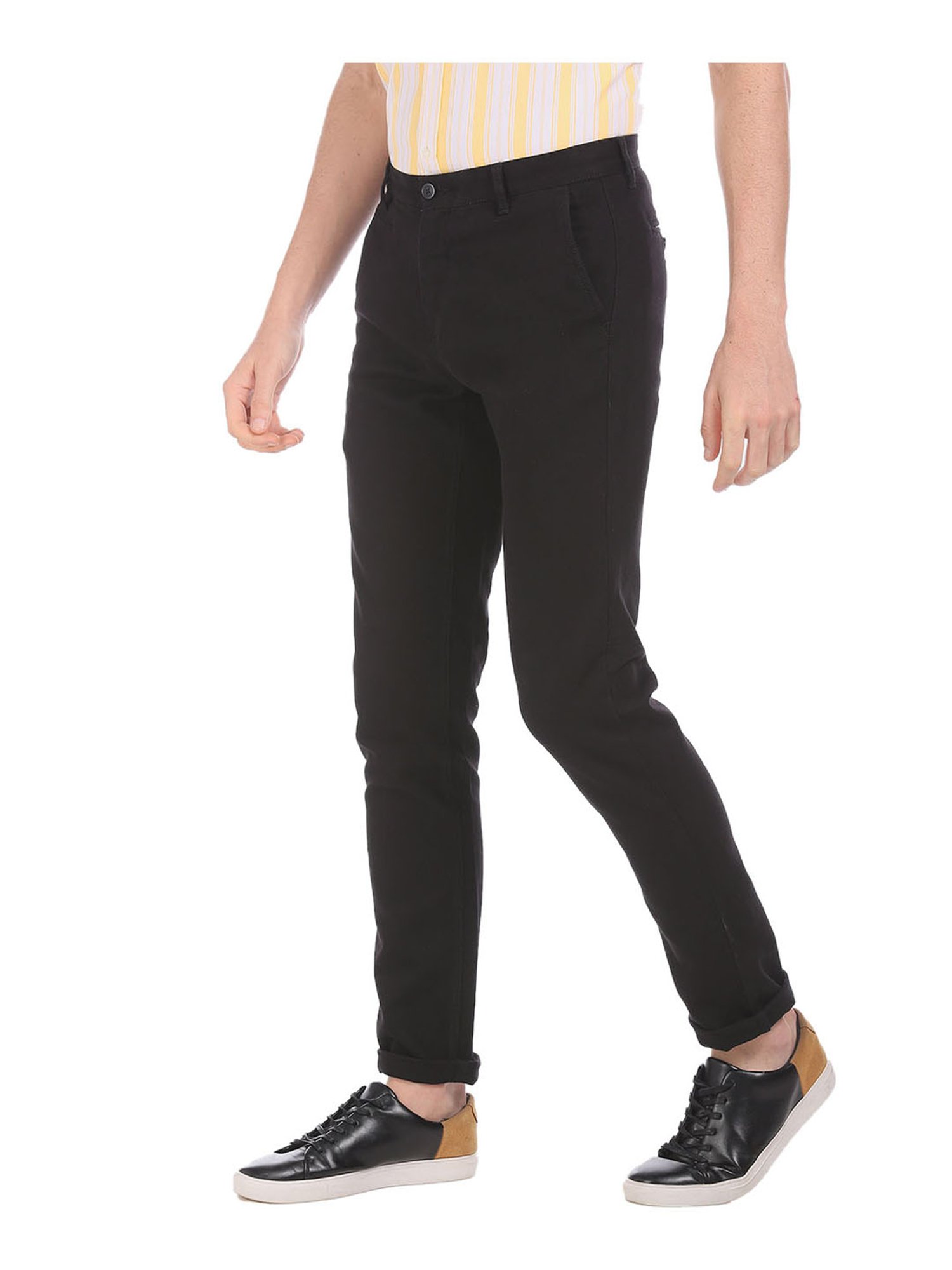 Arrow Sports Casual Trousers  Buy Arrow Sports Men Dark Khaki Twill Weave  Bronson Slim Fit Solid Casual Trousers Online  Nykaa Fashion