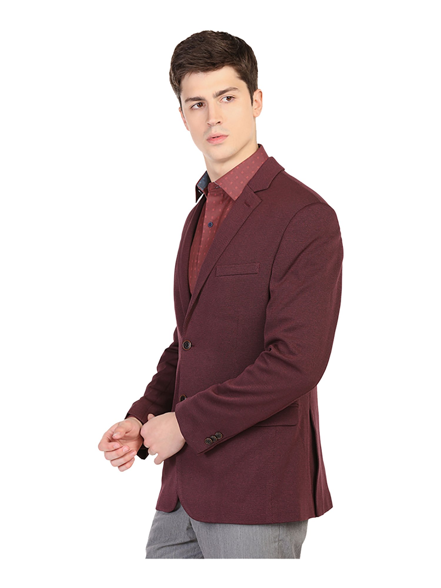 arrow maroon blazer
