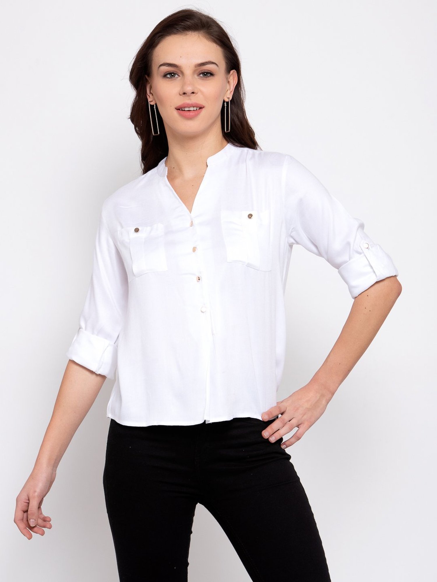 Buy Nude Shirts for Women by STYLE QUOTIENT Online