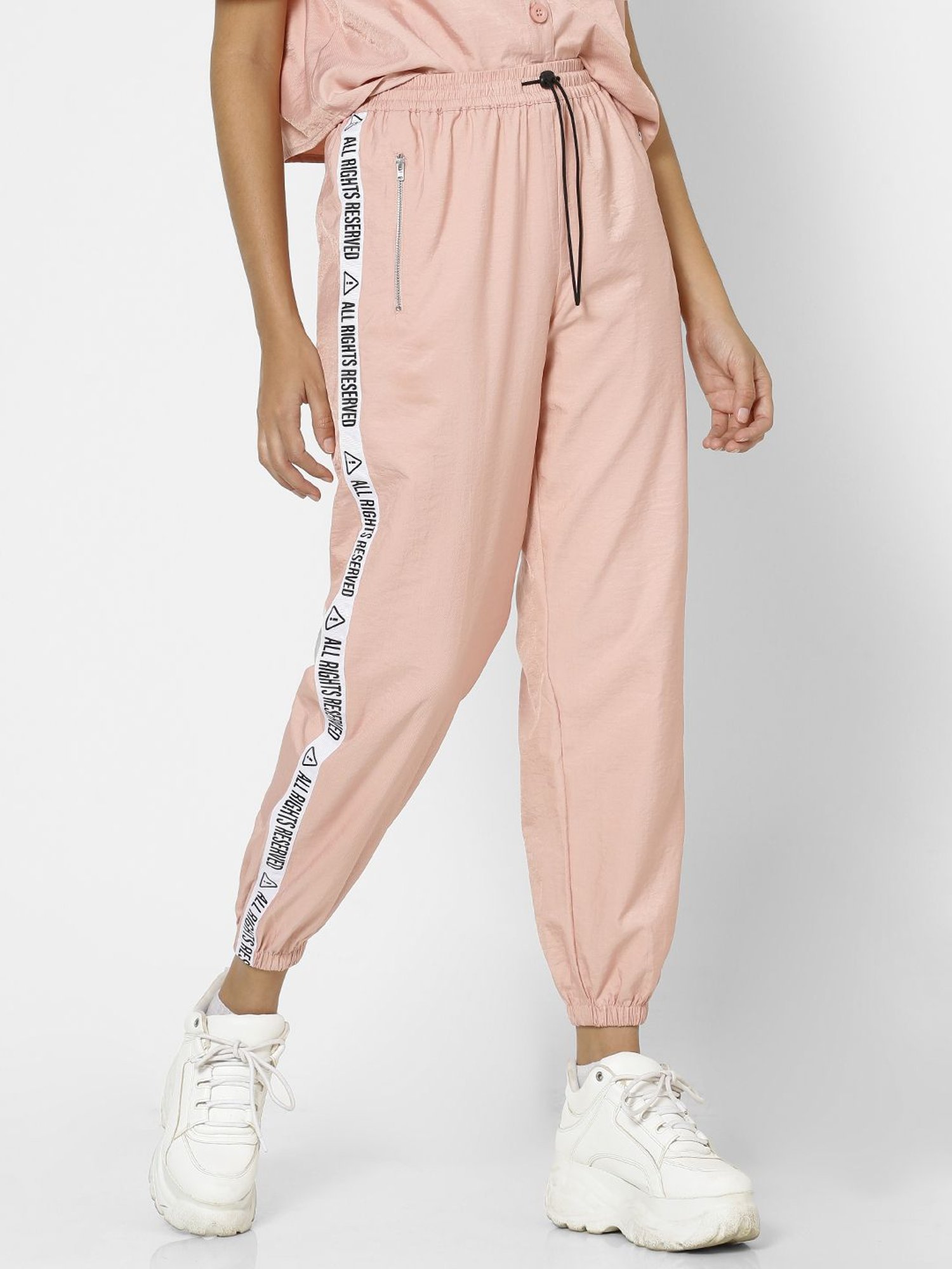 Only Pink Printed Sweat Pants