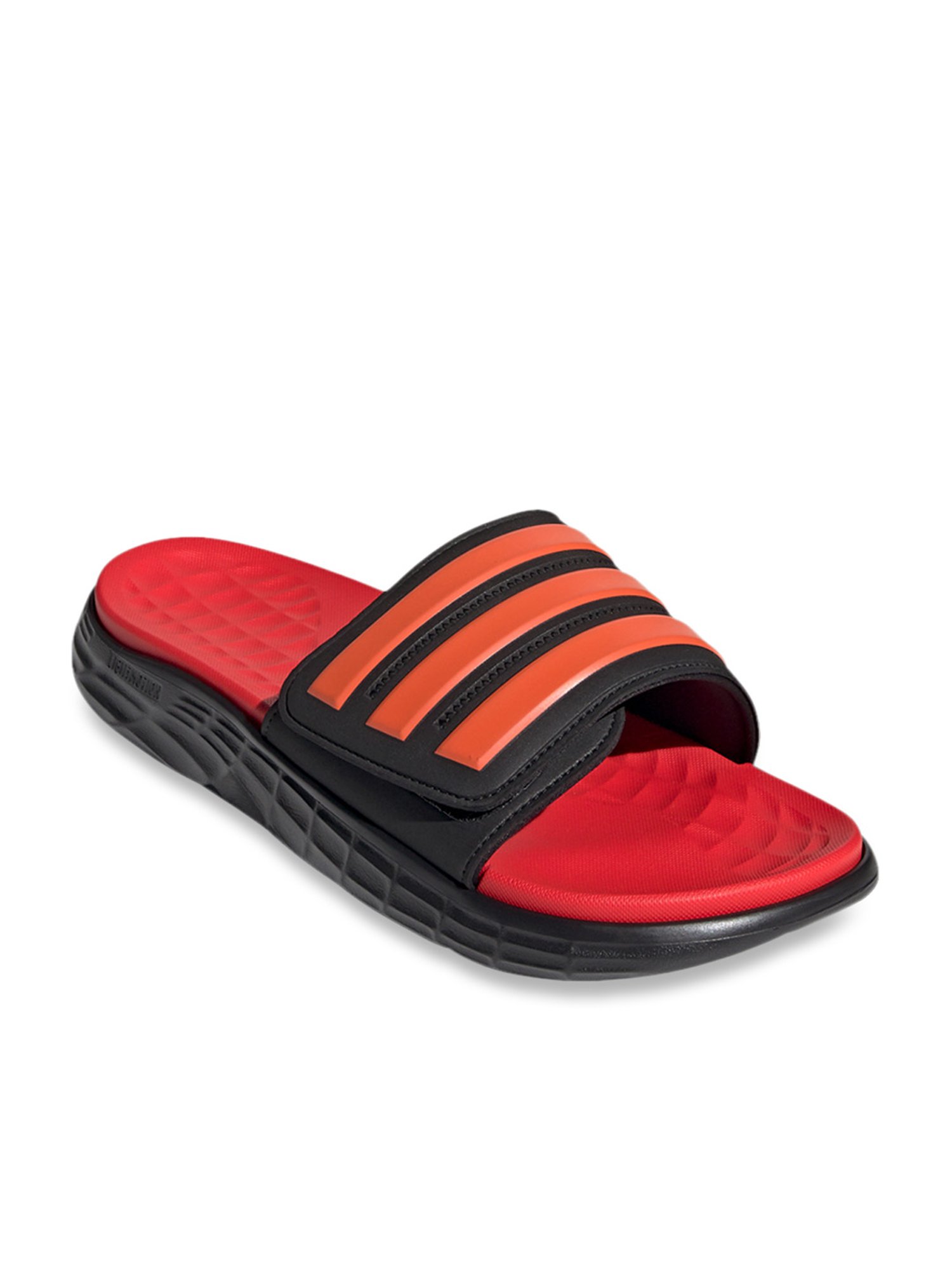 Buy Adidas Men s Black Orange Casual Sandals for Men at Best