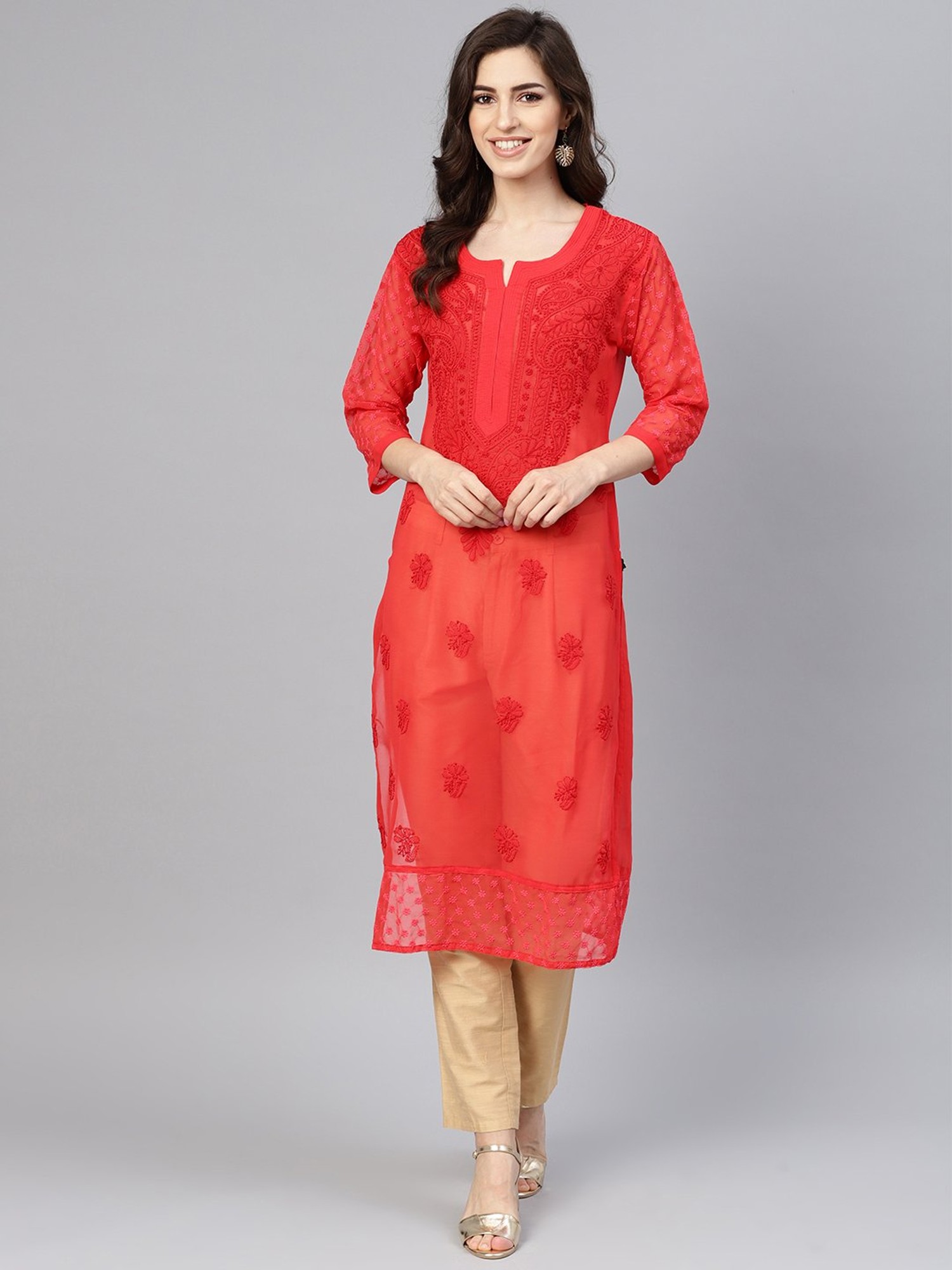 Saadgi Flora New Fancy Wear Rayon Printed Anarkali Kurti Collection - The  Ethnic World