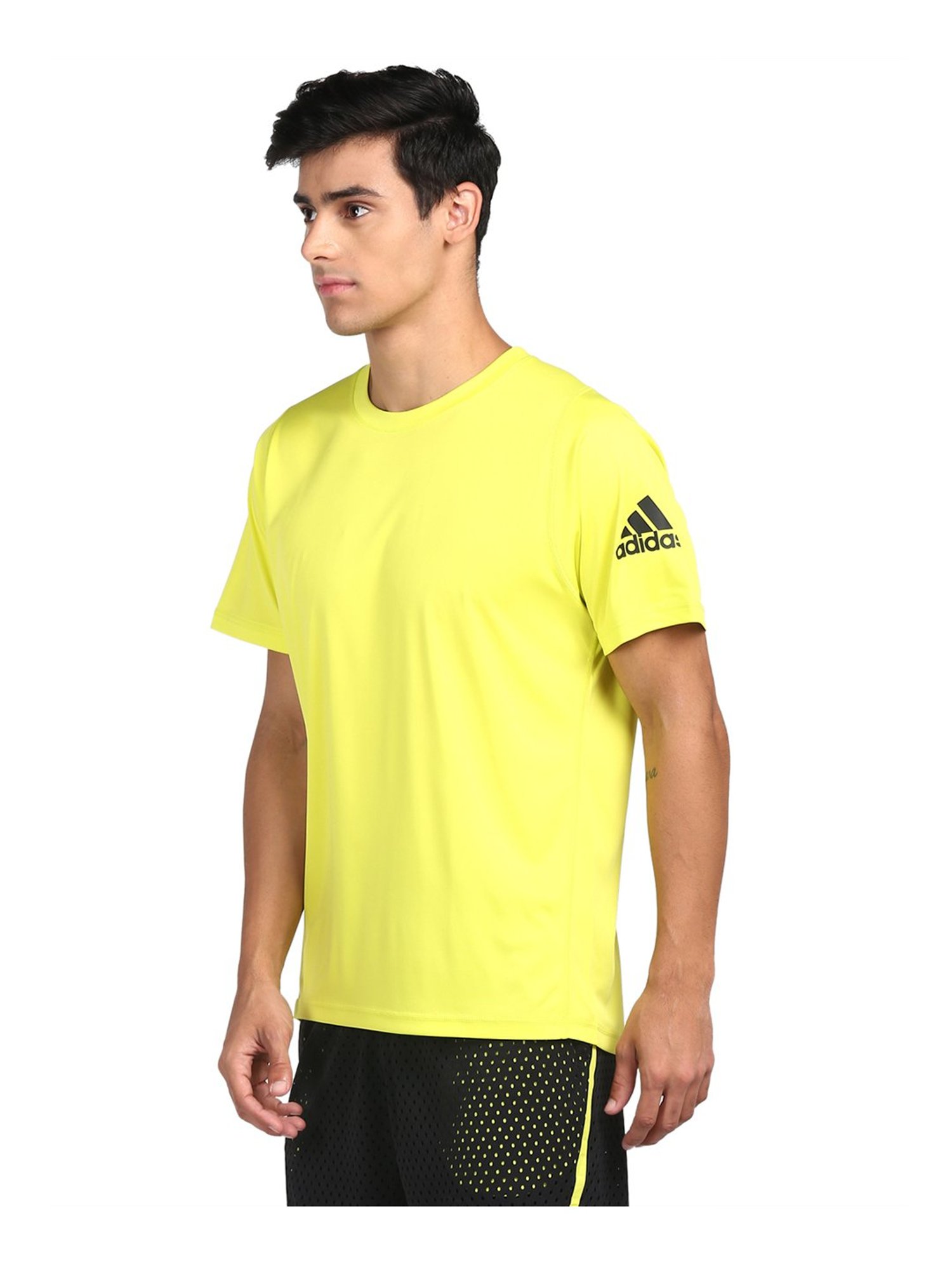 Adidas Blues Playmaker Tee Athletic Yellow S Mens