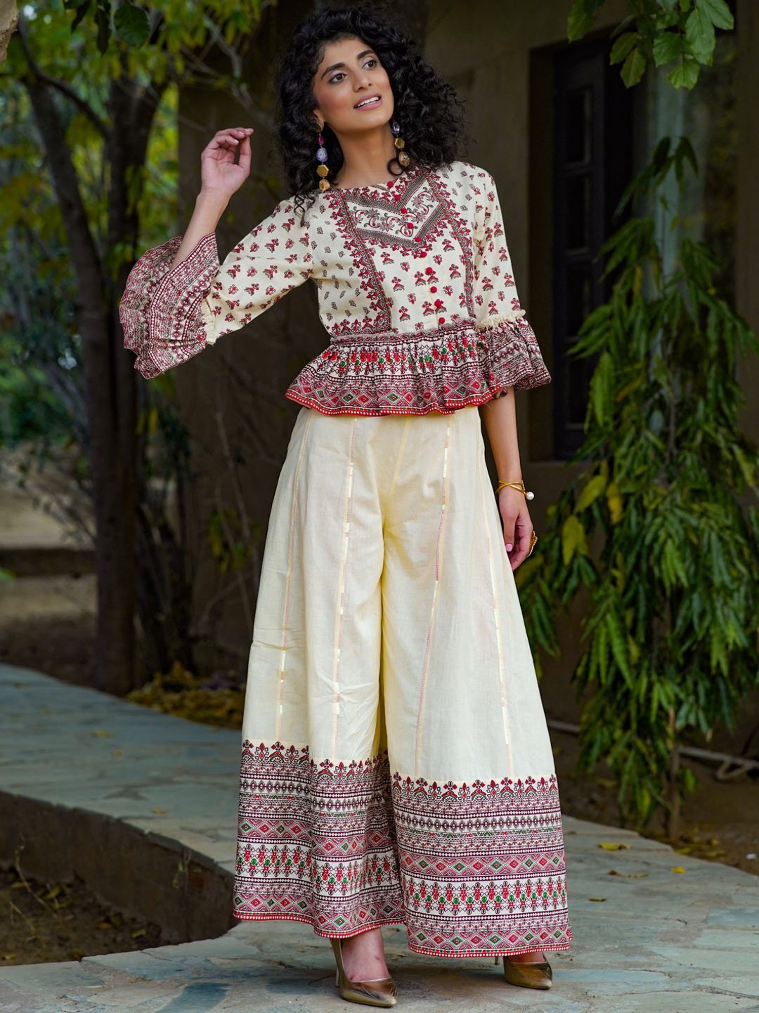 Printed Rayon Loose Fit Palazzo Pant for Women & Girls – Ethnic Souq