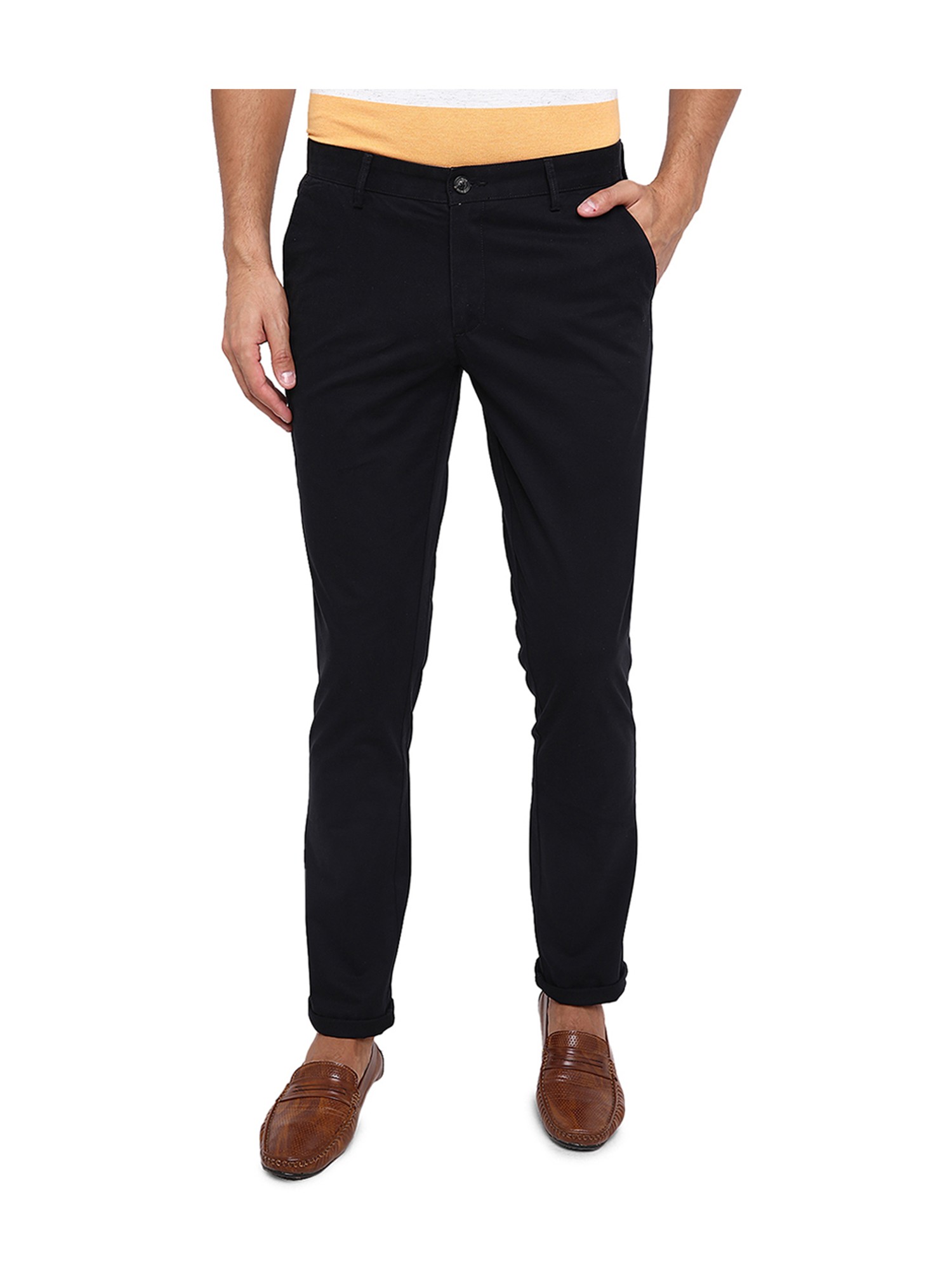Buy Solid Cotton Twill Relaxed Fit Mens Trousers Online  SQUIREHOOD