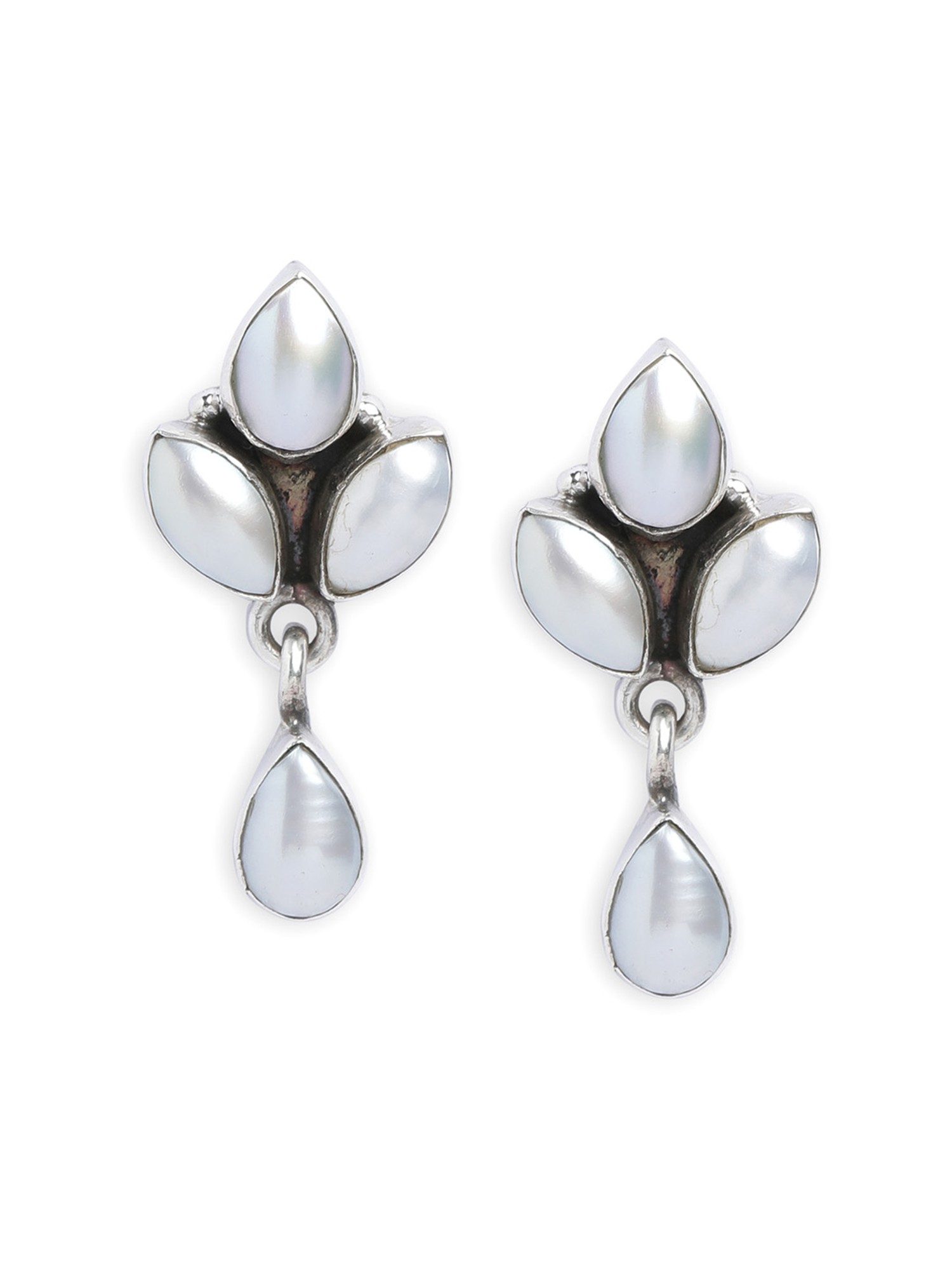 Buy Zavya 925 Sterling Silver Pearl Earrings for Women Online At Best  Price  Tata CLiQ