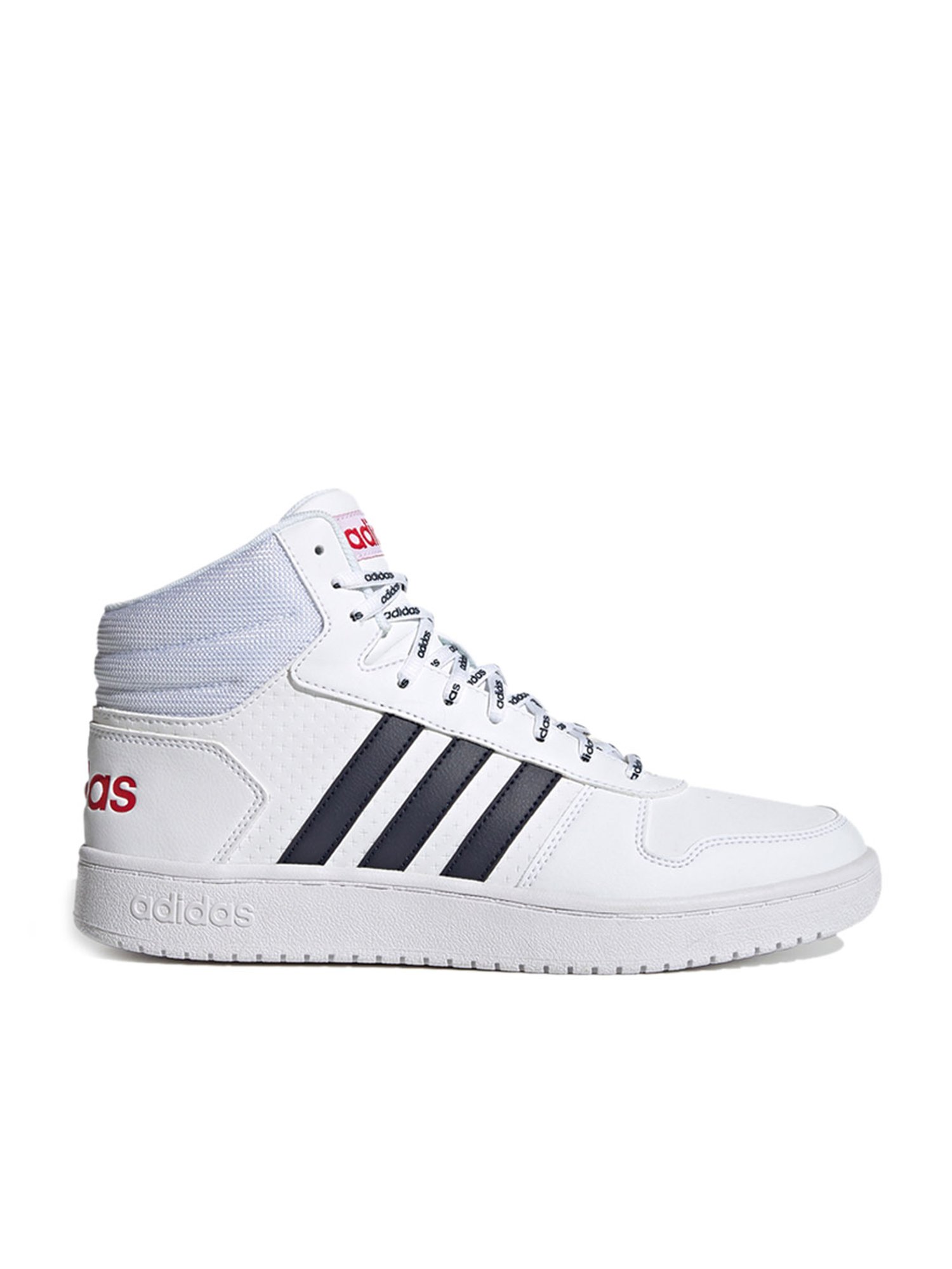 Hoops 2.0 Mid White Ankle High Sneakers 