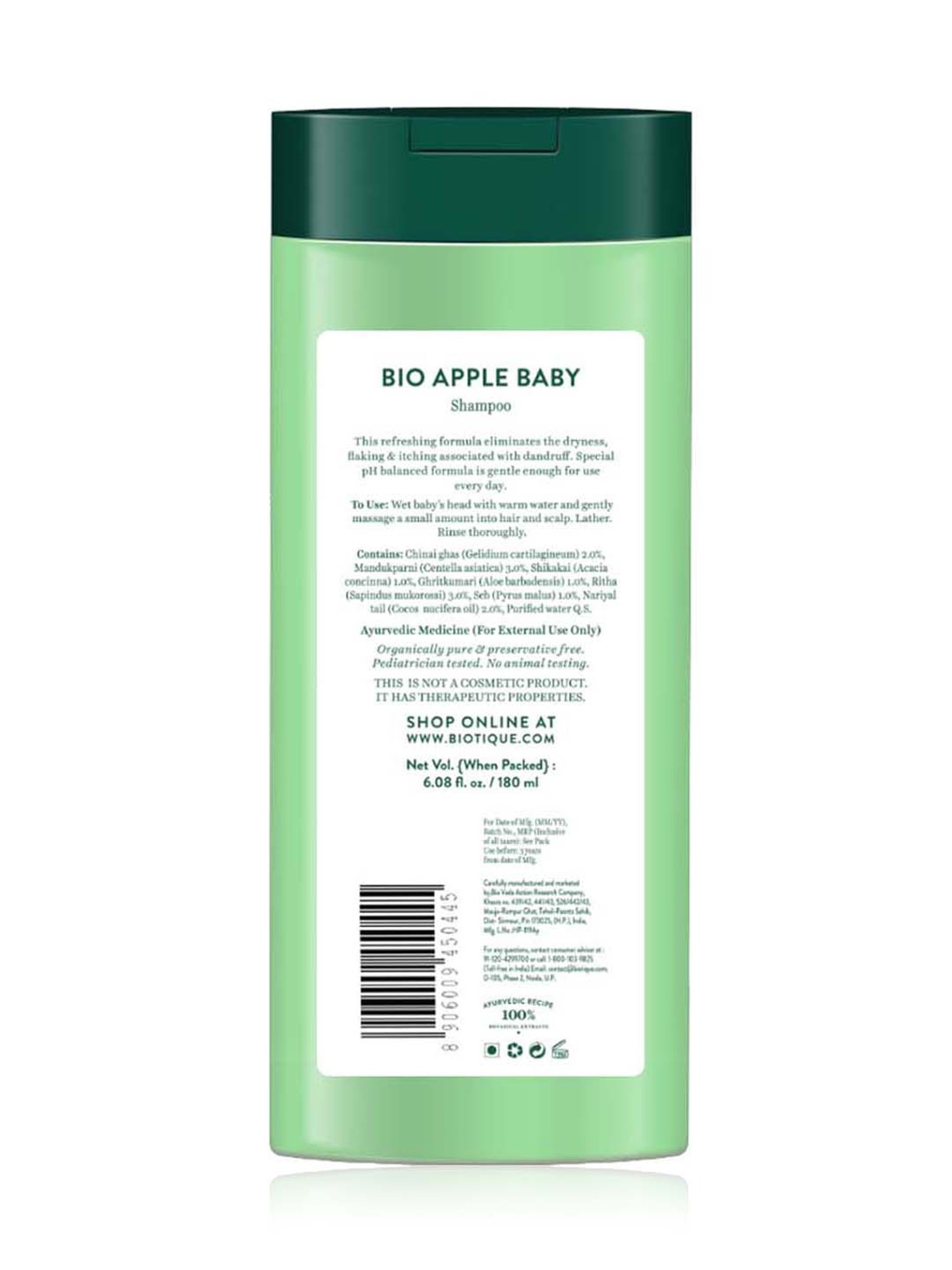 Buy Biotique Bio Apple Blossom Shampoo For Disney Kids - 180 ml Online At  Best Price @ Tata CLiQ
