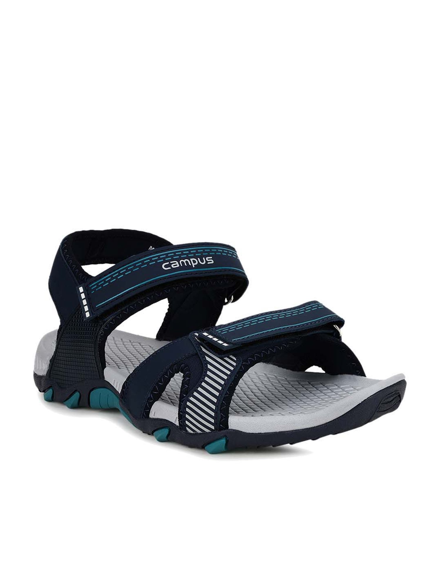 Buy Campus Grey Graphic Sandal For Unisex online