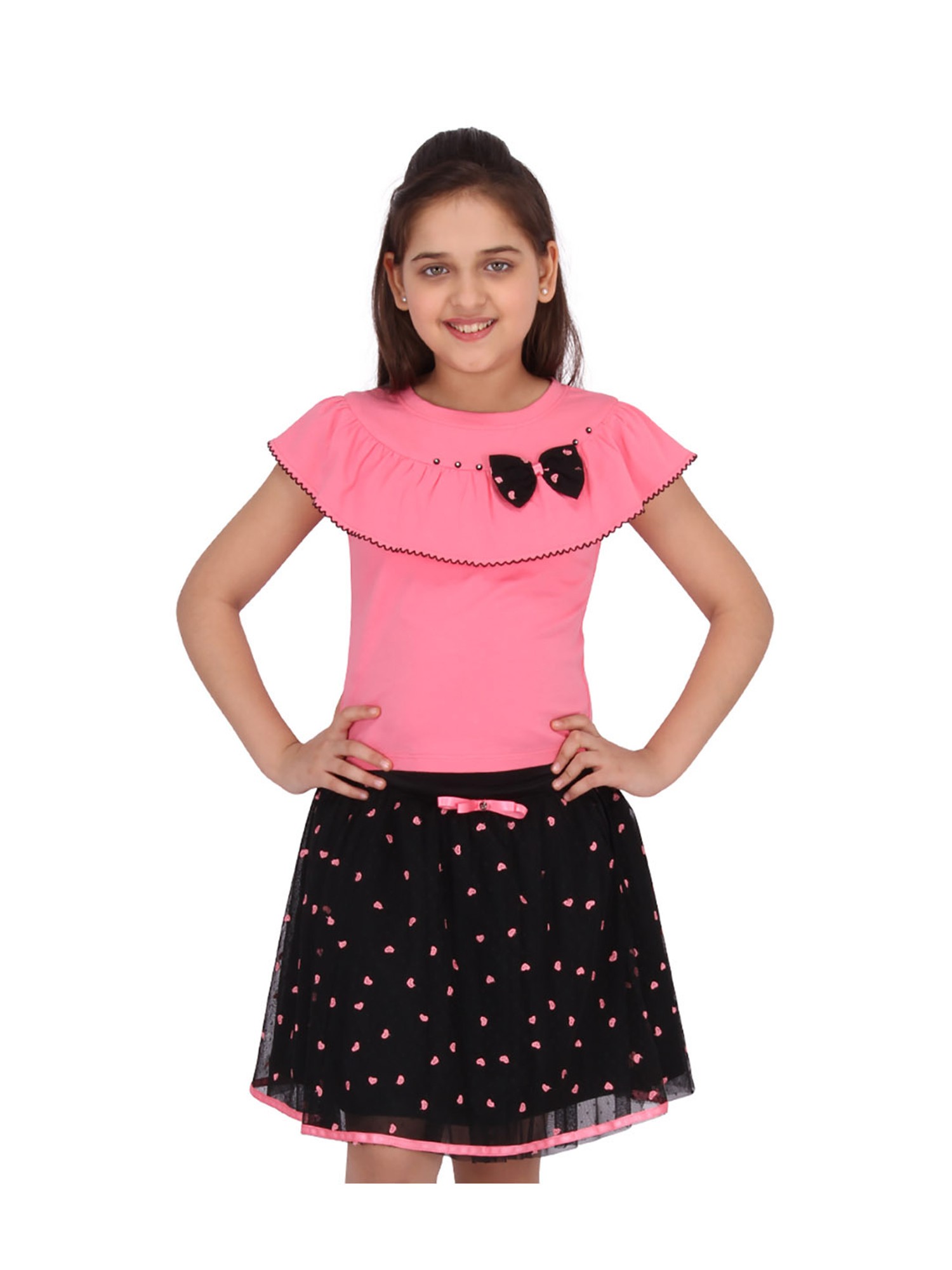 Buy Girls Pink Front Pleated Skirt Online at Sassafras