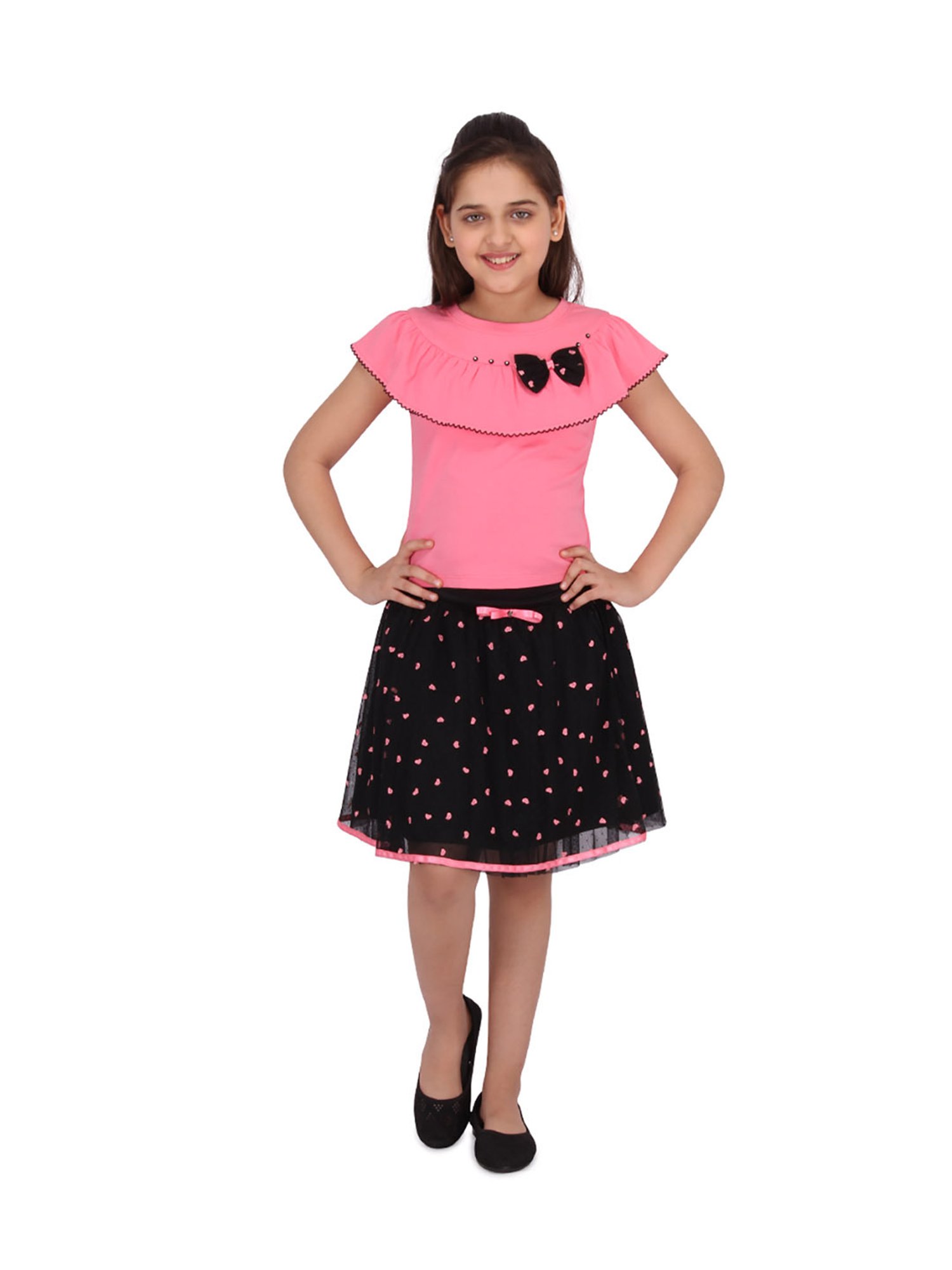 Girls Chiffon Yellow Pink Skirt Top Age Group 112 Years at Best Price in  Gurugram  Naira Fashion Folk Culture