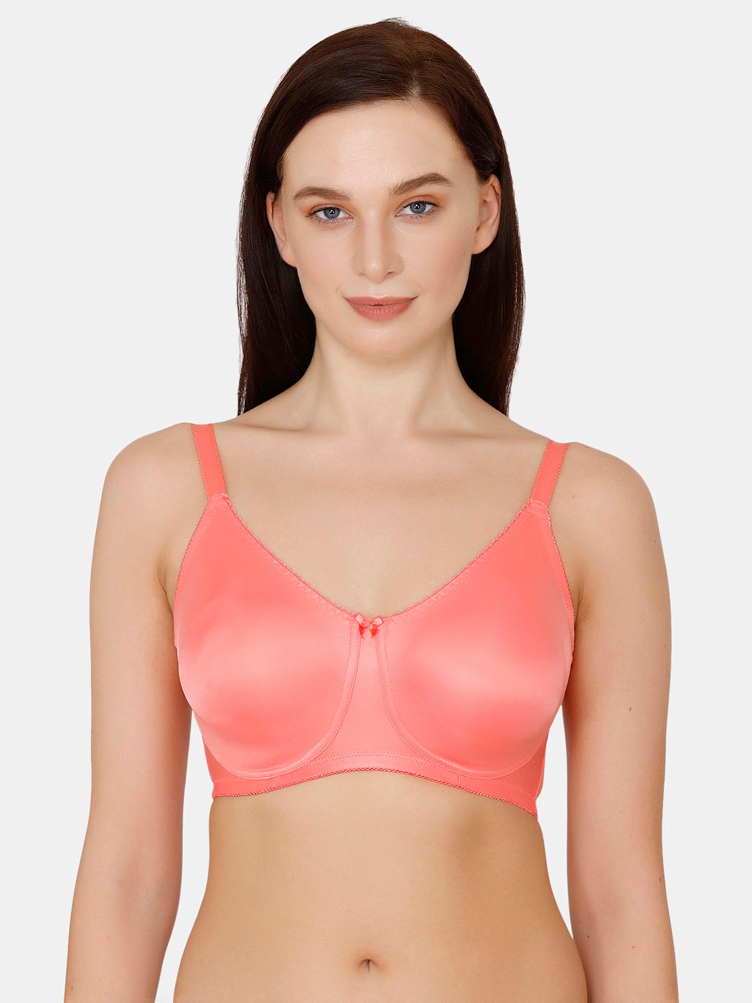 Buy Zivame Georgia Peach Non Wired Non Padded Full Coverage Bra for Women  Online @ Tata CLiQ