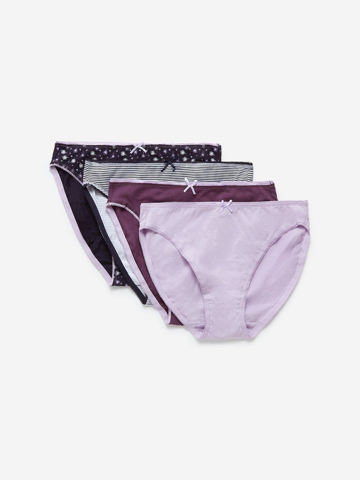 Buy Wunderlove Multicolour Printed Bikini Briefs - Pack of 3 from Westside