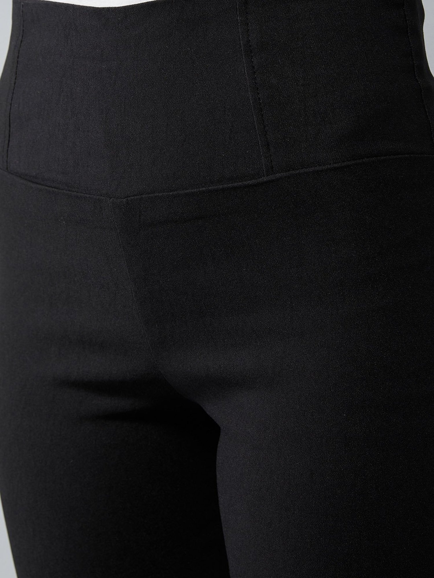 Buy DOLCE CRUDO Black Slim Fit Treggings for Women Online @ Tata CLiQ
