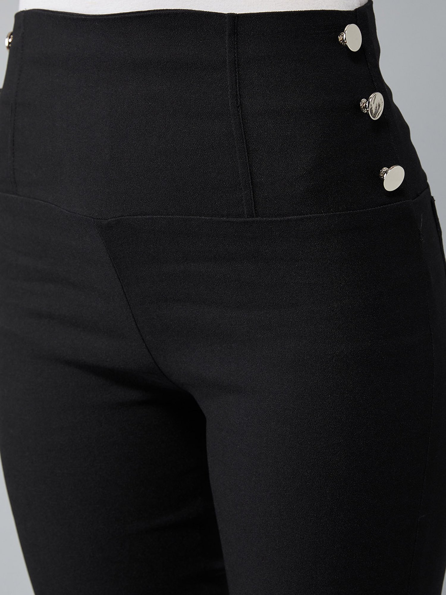 Buy DOLCE CRUDO Black Slim Fit Treggings for Women Online @ Tata CLiQ