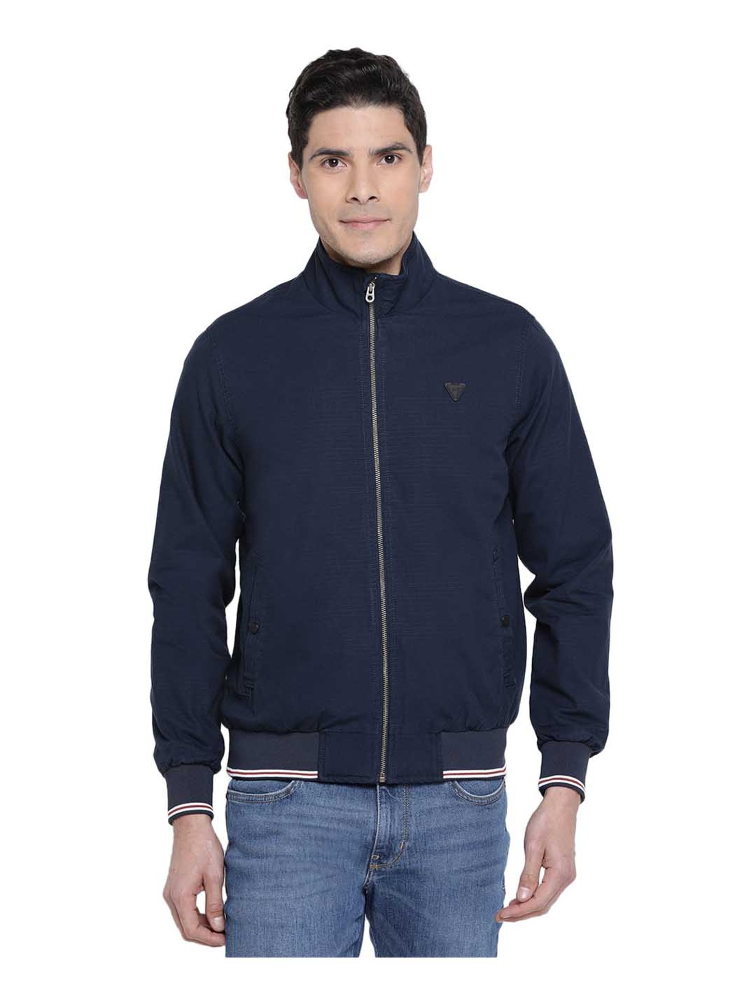 Buy American Eagle Outfitters Blue Cotton Jacket for Women Online @ Tata  CLiQ