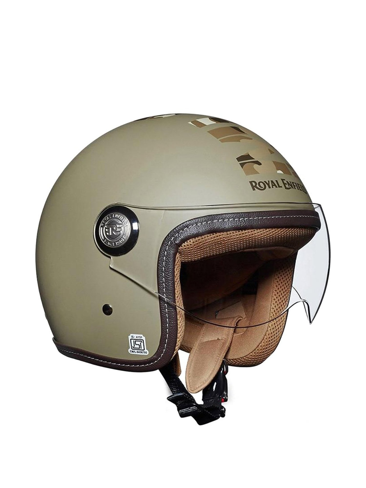 Buy Royal Enfield Chopper Open Face MLG Helmet Desert Storm L