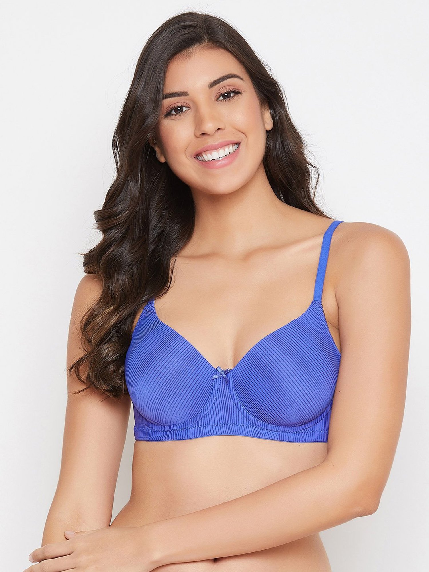 Clovia Purple Cotton Full Coverage Wireless Bra