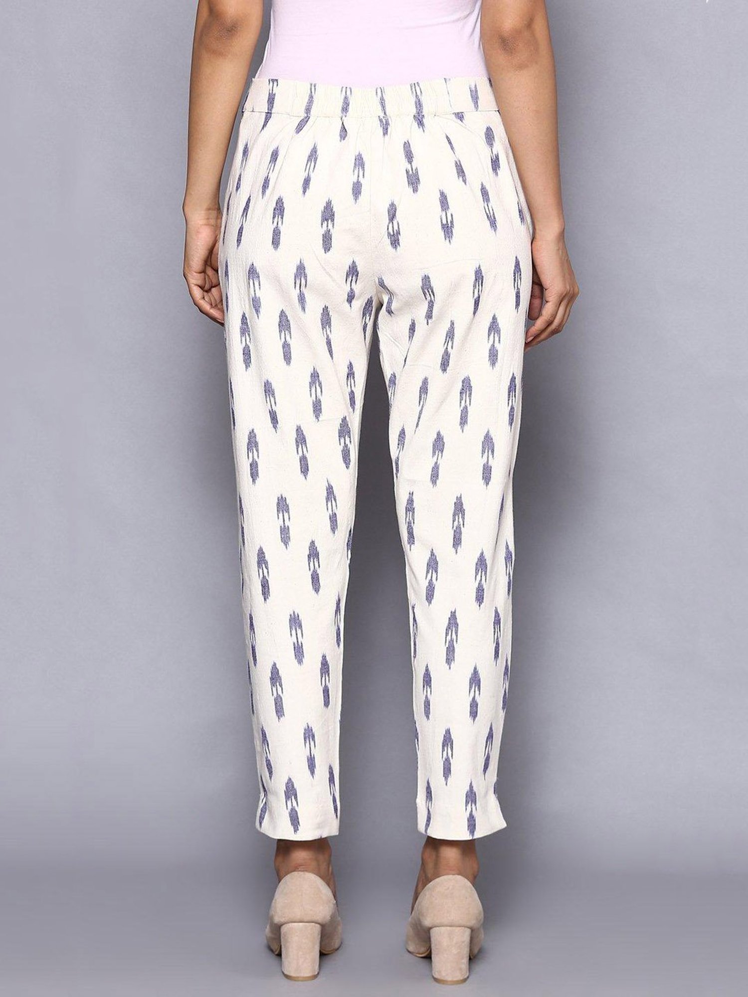 Buy BIBA White Cotton Straight Pants Online at Low Prices in India -  Paytmmall.com